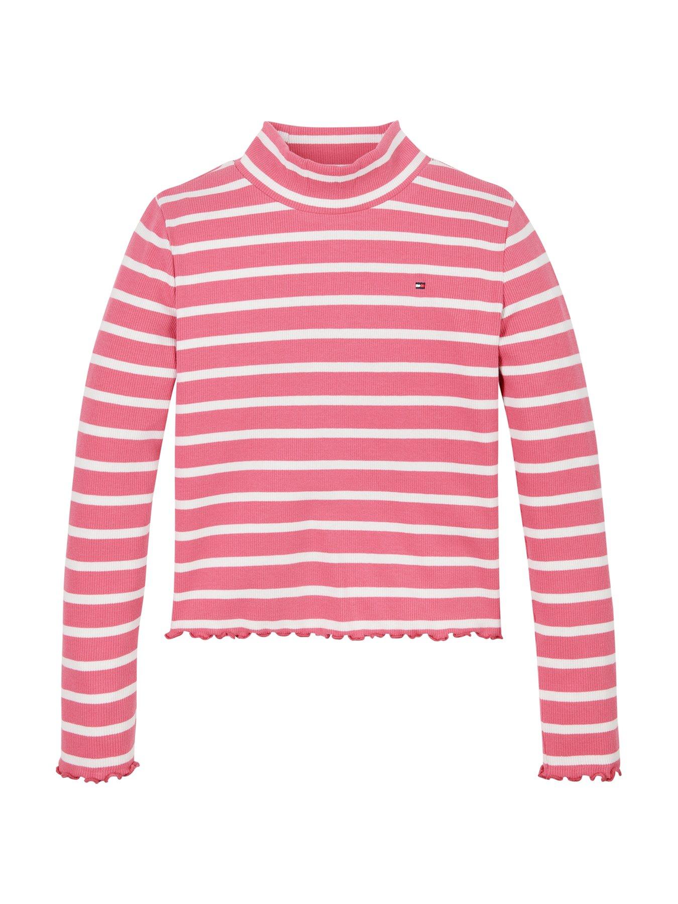 tommy-hilfiger-girls-mock-neck-long-sleeve-rib-top-pinkdetail