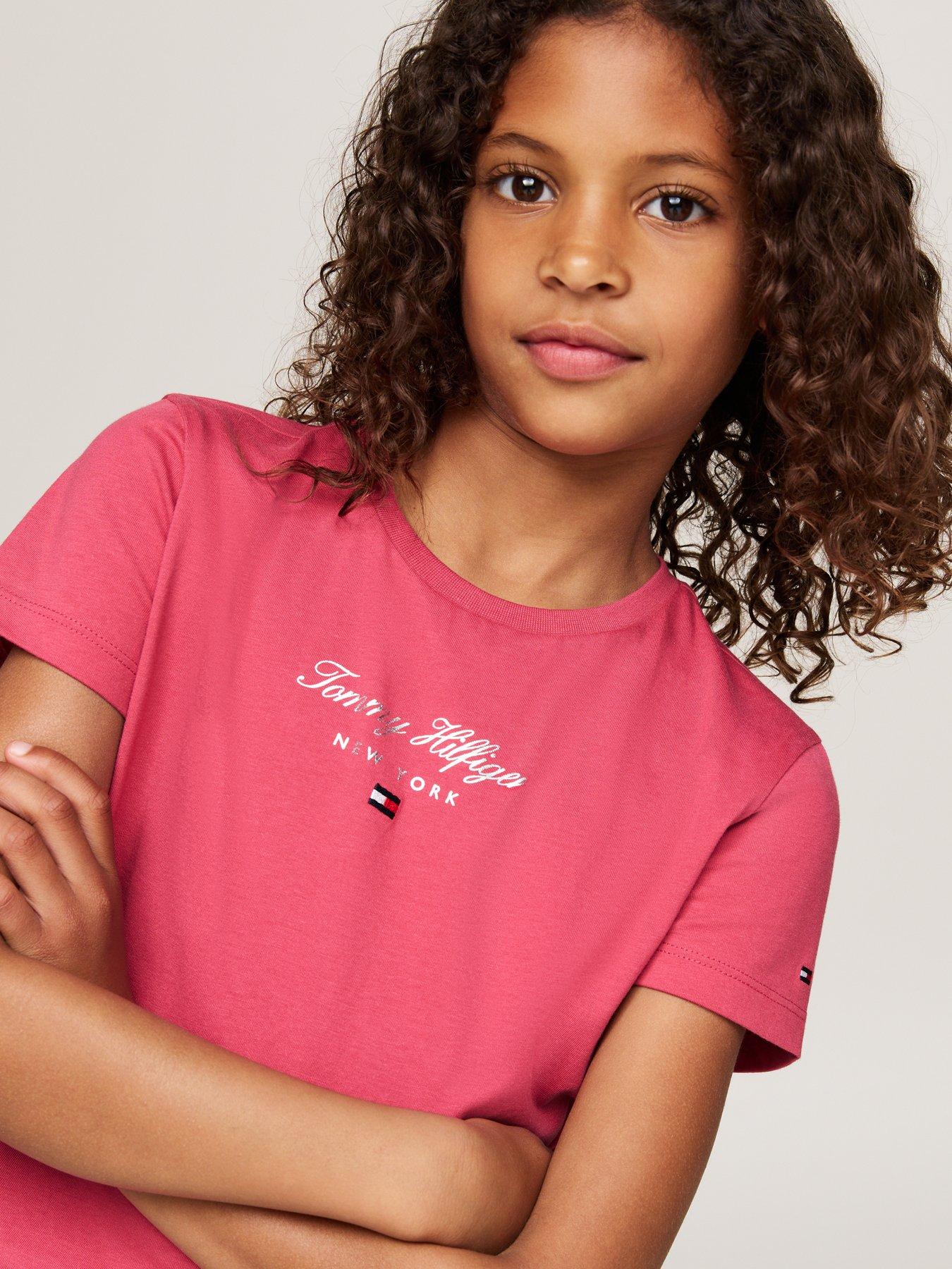 tommy-hilfiger-girls-th-nyc-foil-short-sleeve-t-shirt-pinkoutfit