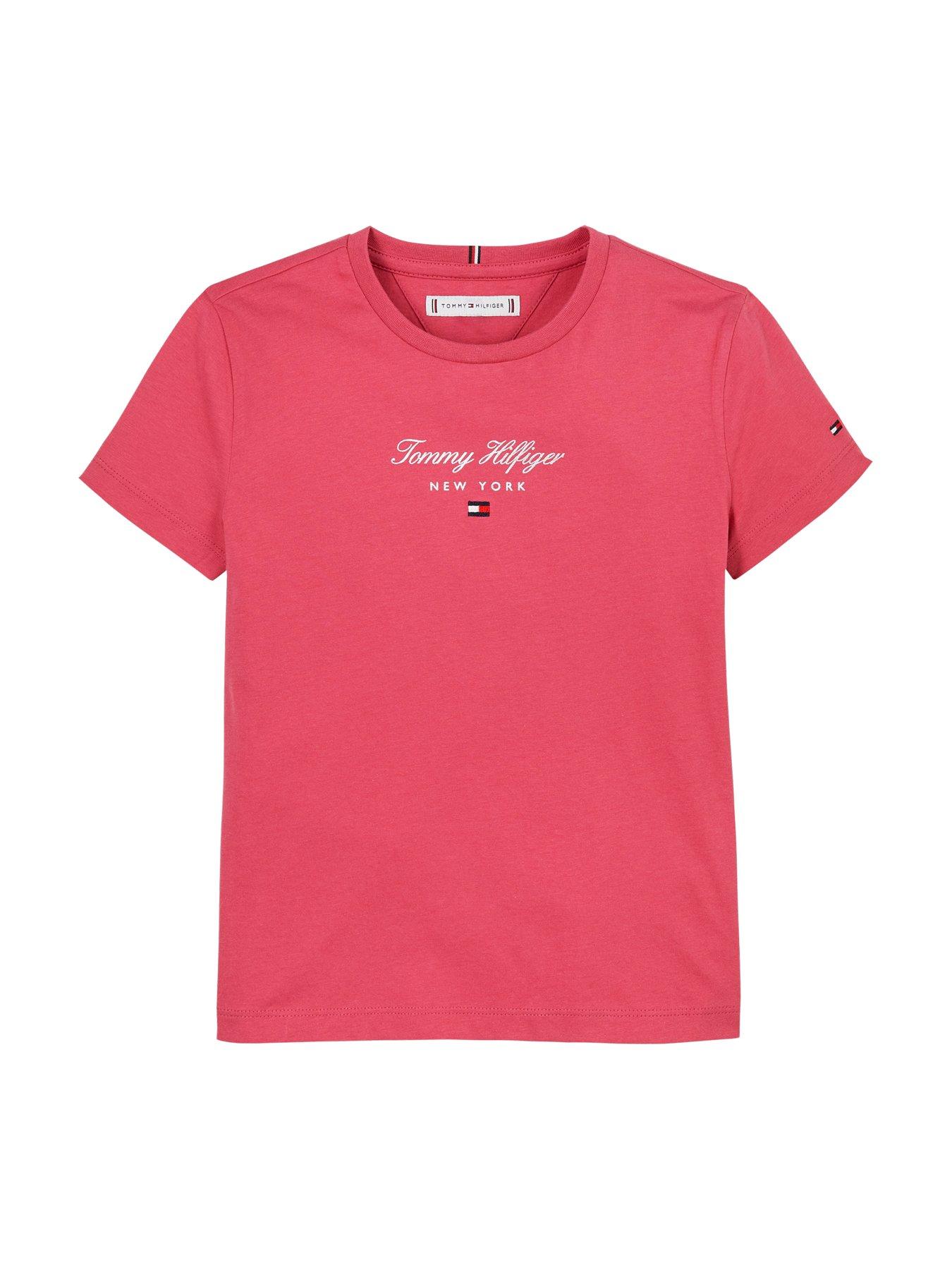 tommy-hilfiger-girls-th-nyc-foil-short-sleeve-t-shirt-pinkdetail