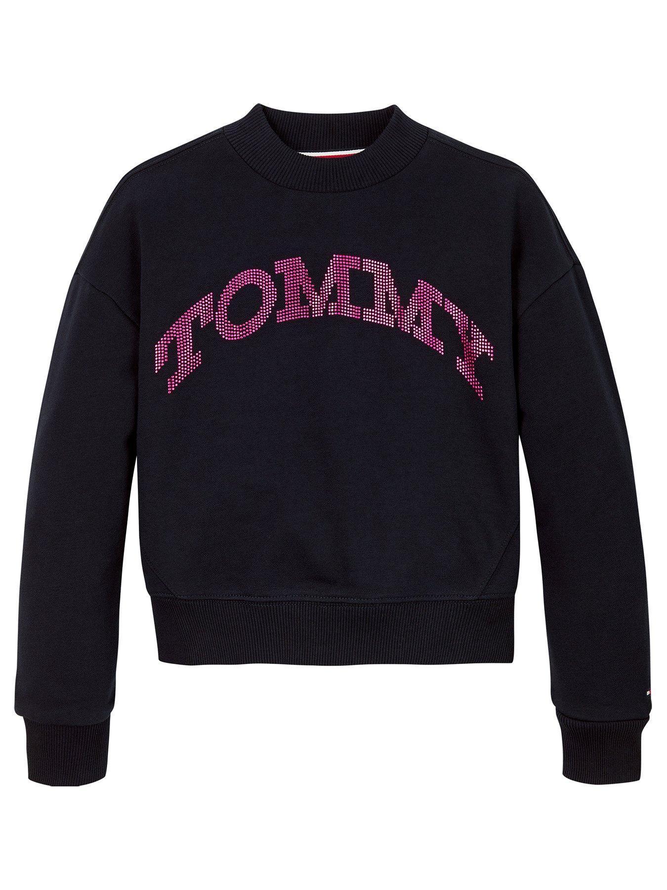 tommy-hilfiger-girls-tommy-dot-foil-crew-neck-sweatshirt-navy