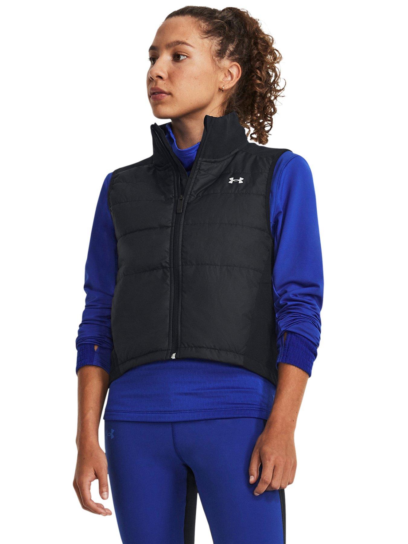 UNDER ARMOUR Womens Running Launch Insulated Gilet - Black