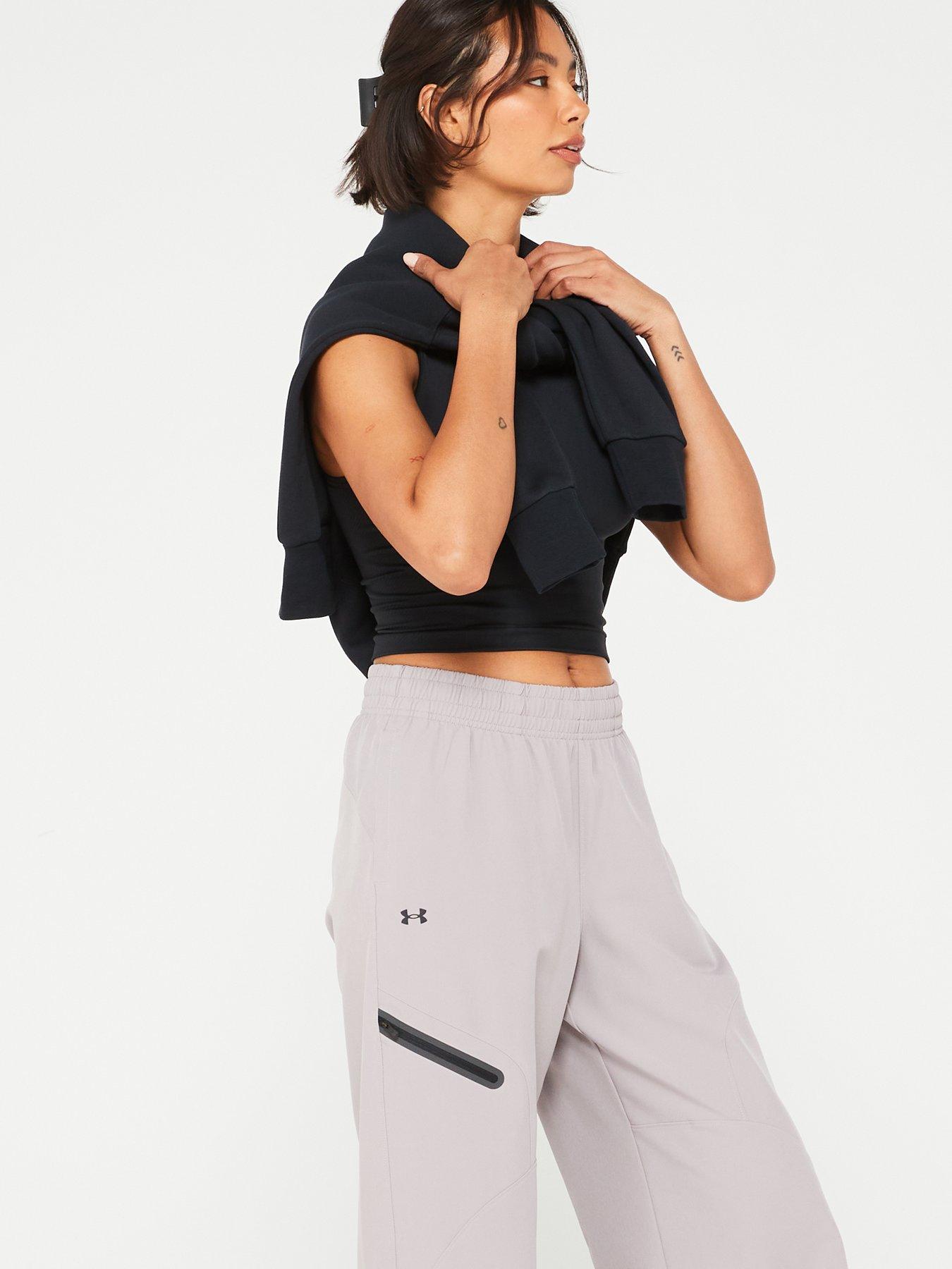 under-armour-womens-lifestyle-unstoppable-woven-wide-leg-pants-greyoutfit