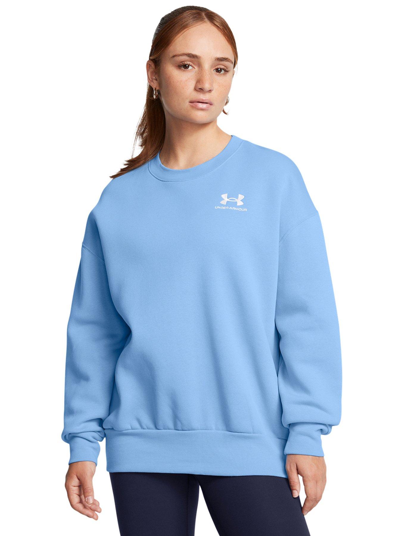 under-armour-womens-lifestyle-essential-fleece-oversized-crew-sweat-blue