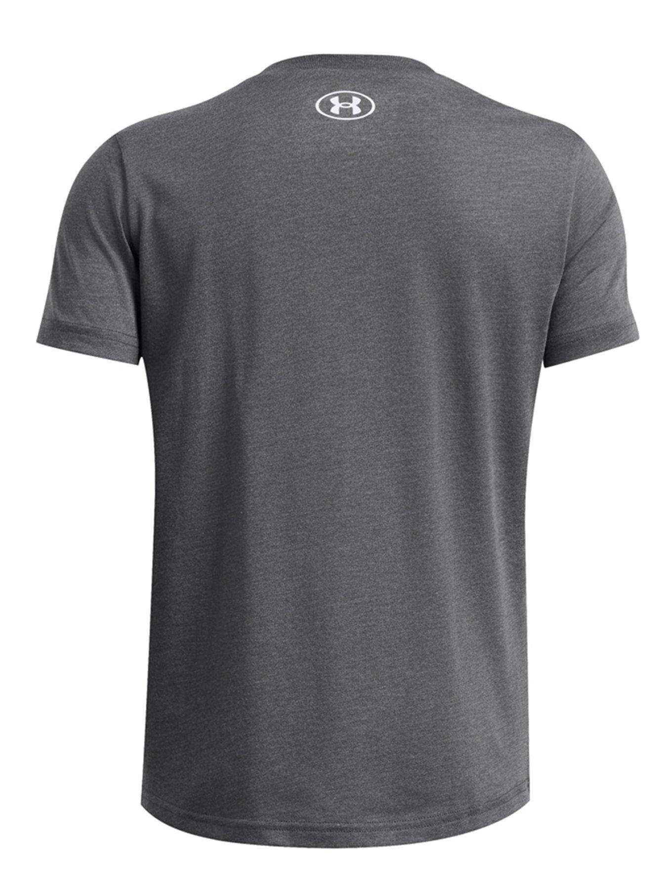 Image 2 of 2 of UNDER ARMOUR Boys Training Sportstyle Left Chest Logo T-Shirt - Grey