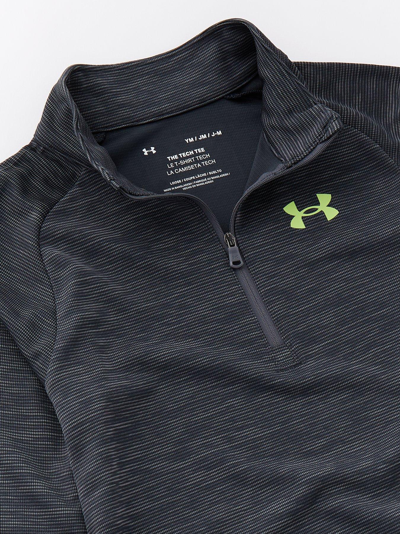 under-armour-boys-training-tech-textured-12-zip-greydetail