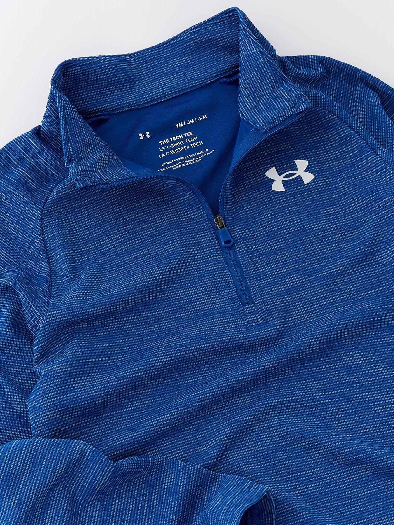 under-armour-boys-training-tech-textured-12-zip-bluedetail