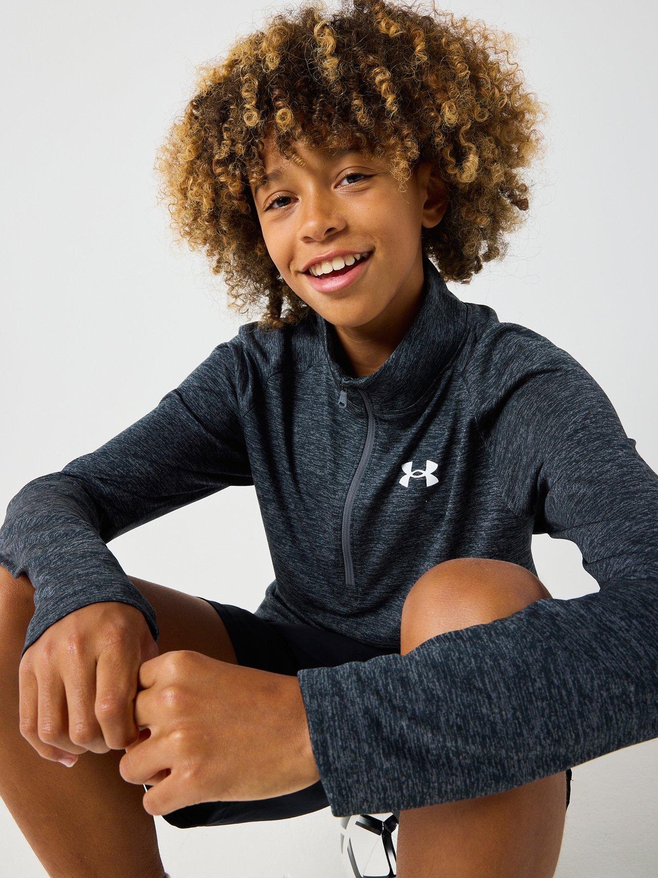 under-armour-boys-training-tech-20-12-zip-greyoutfit