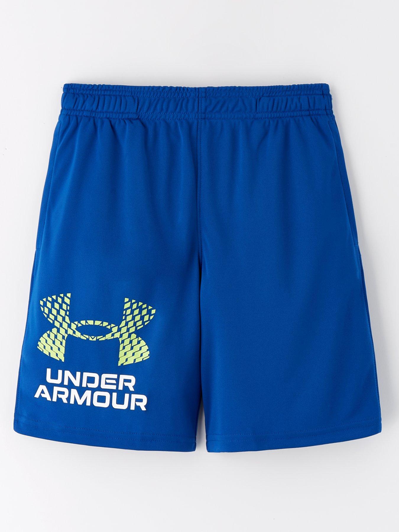 under-armour-boys-training-tech-logo-shorts-blue