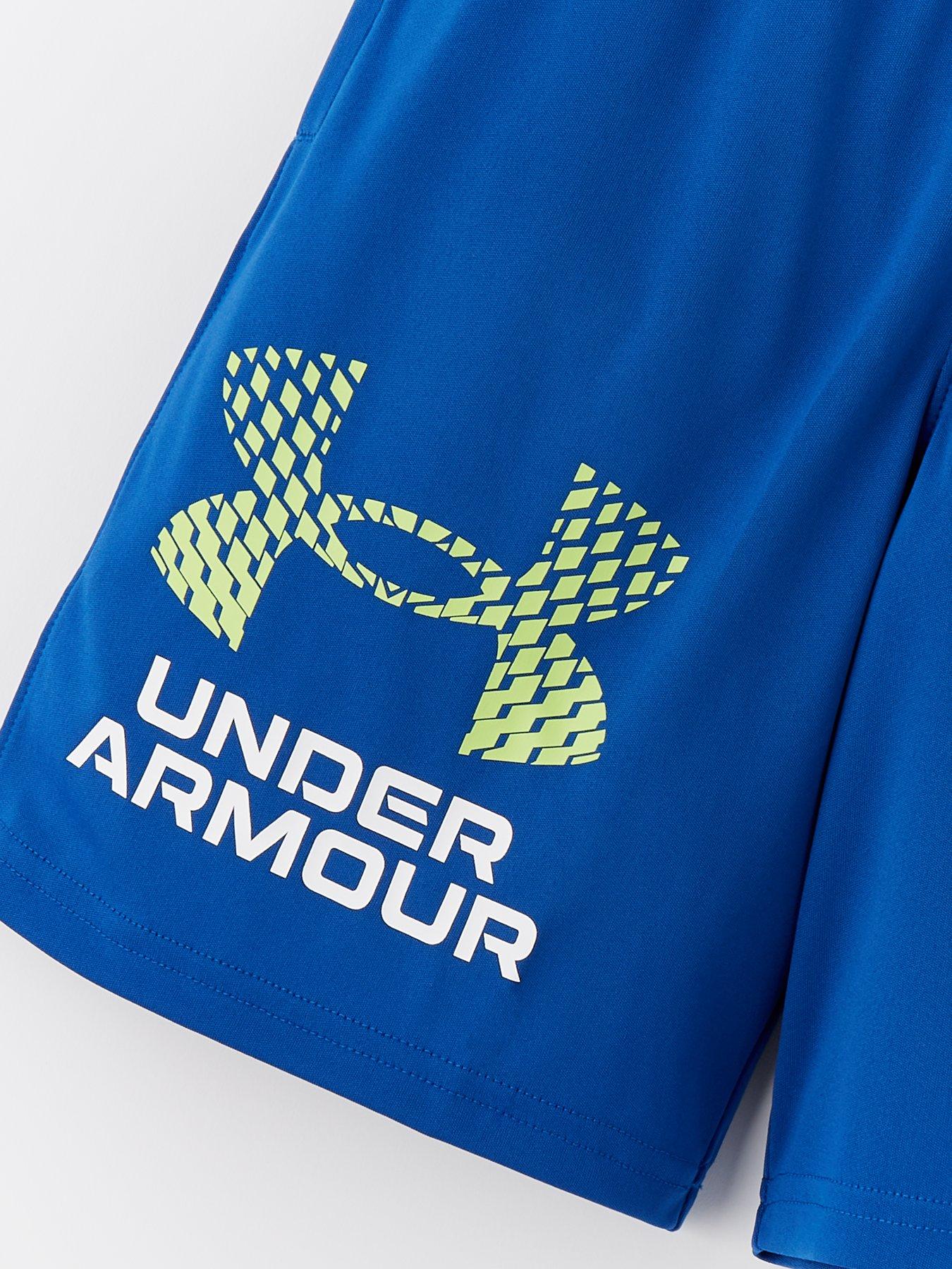 under-armour-boys-training-tech-logo-shorts-blueoutfit