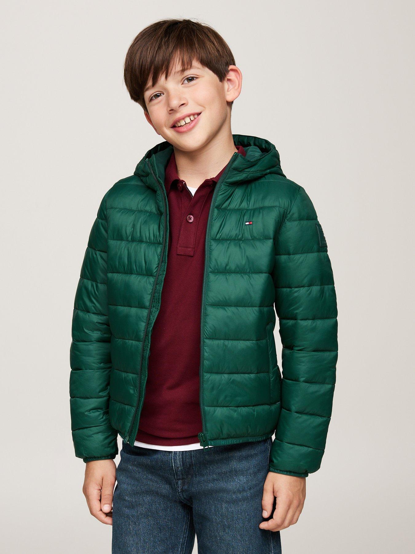 tommy-hilfiger-boys-lightweight-jacket-greenstillFront