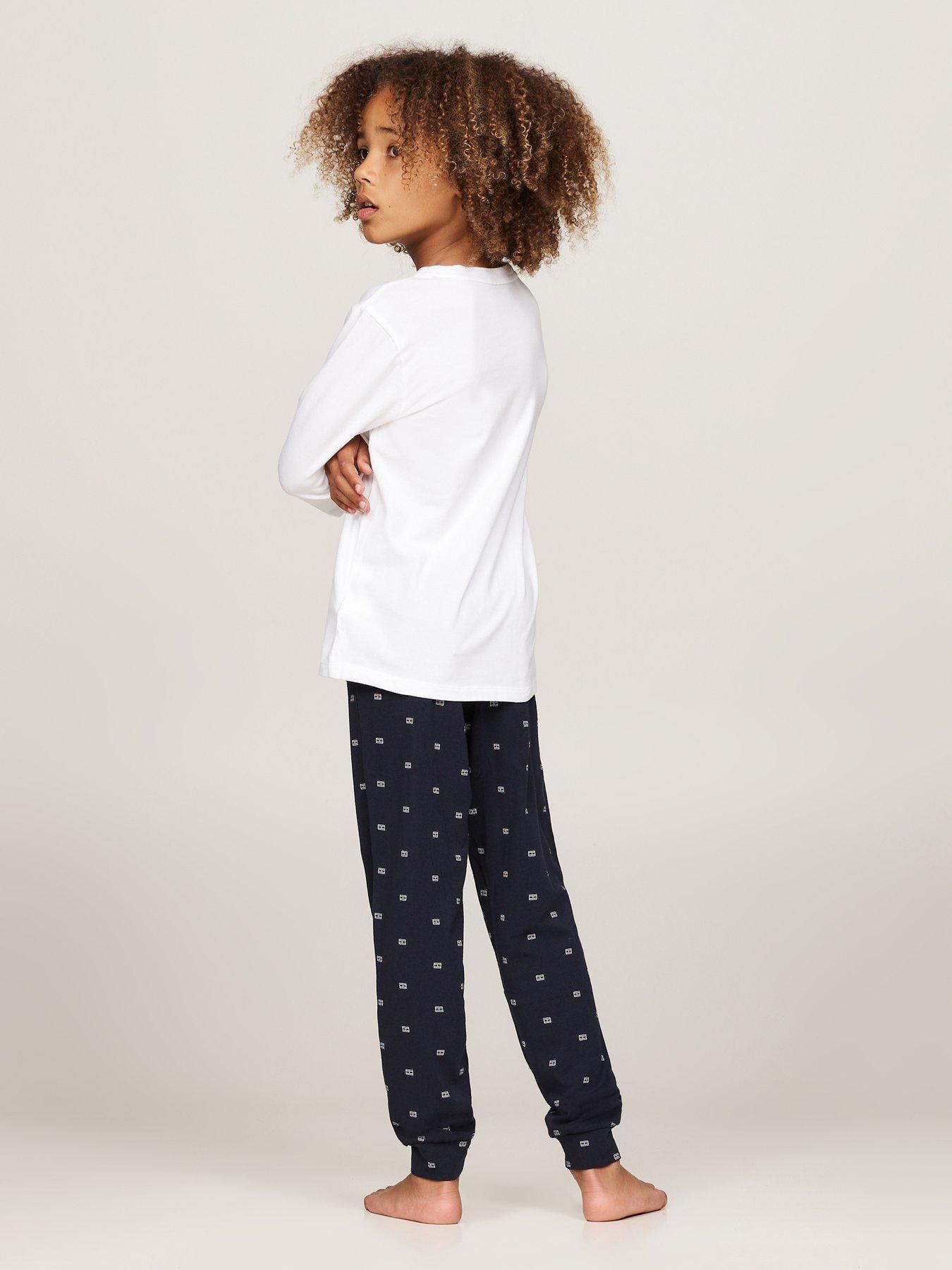 tommy-hilfiger-boys-print-long-sleeve-cuffed-pyjama-set-multistillFront