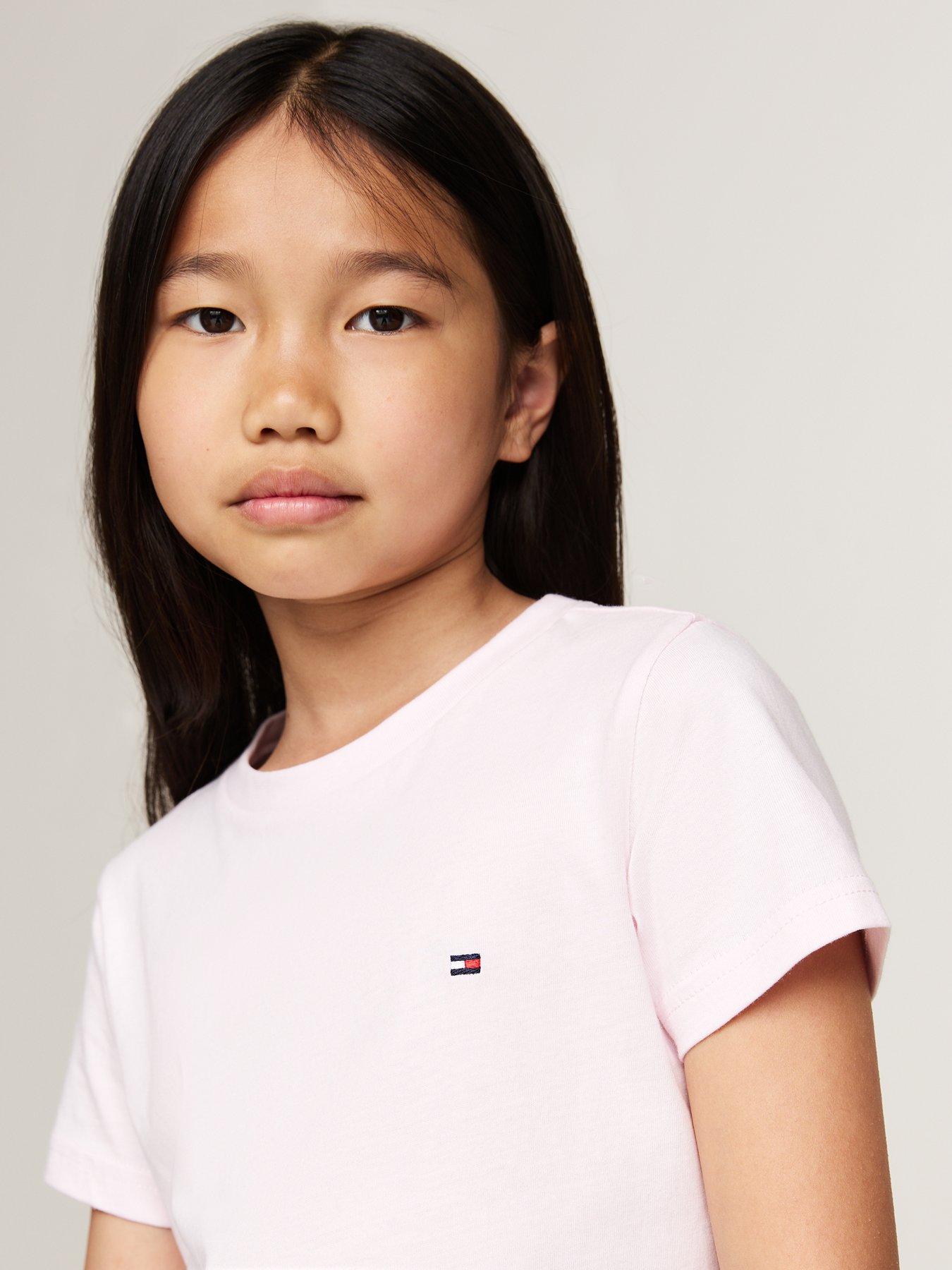 tommy-hilfiger-girls-2-pack-short-sleeve-t-shirts-whitemultidetail