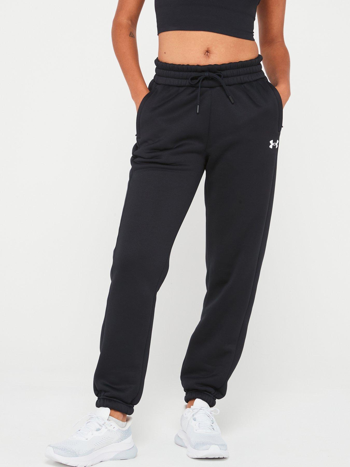 under-armour-womens-training-armour-fleece-pro-gym-pants-blackfront