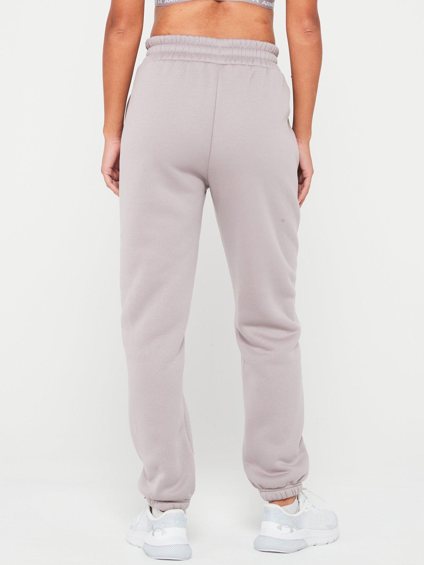 under-armour-womens-training-armour-fleece-pro-gym-pants-greystillFront