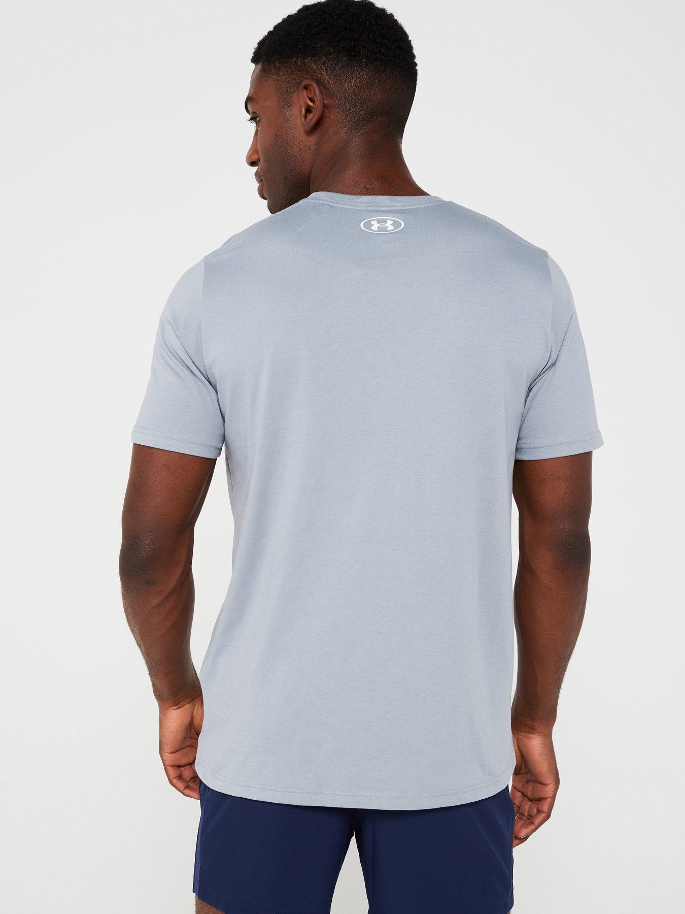 under-armour-mens-training-sportstyle-logo-t-shirt-greystillFront