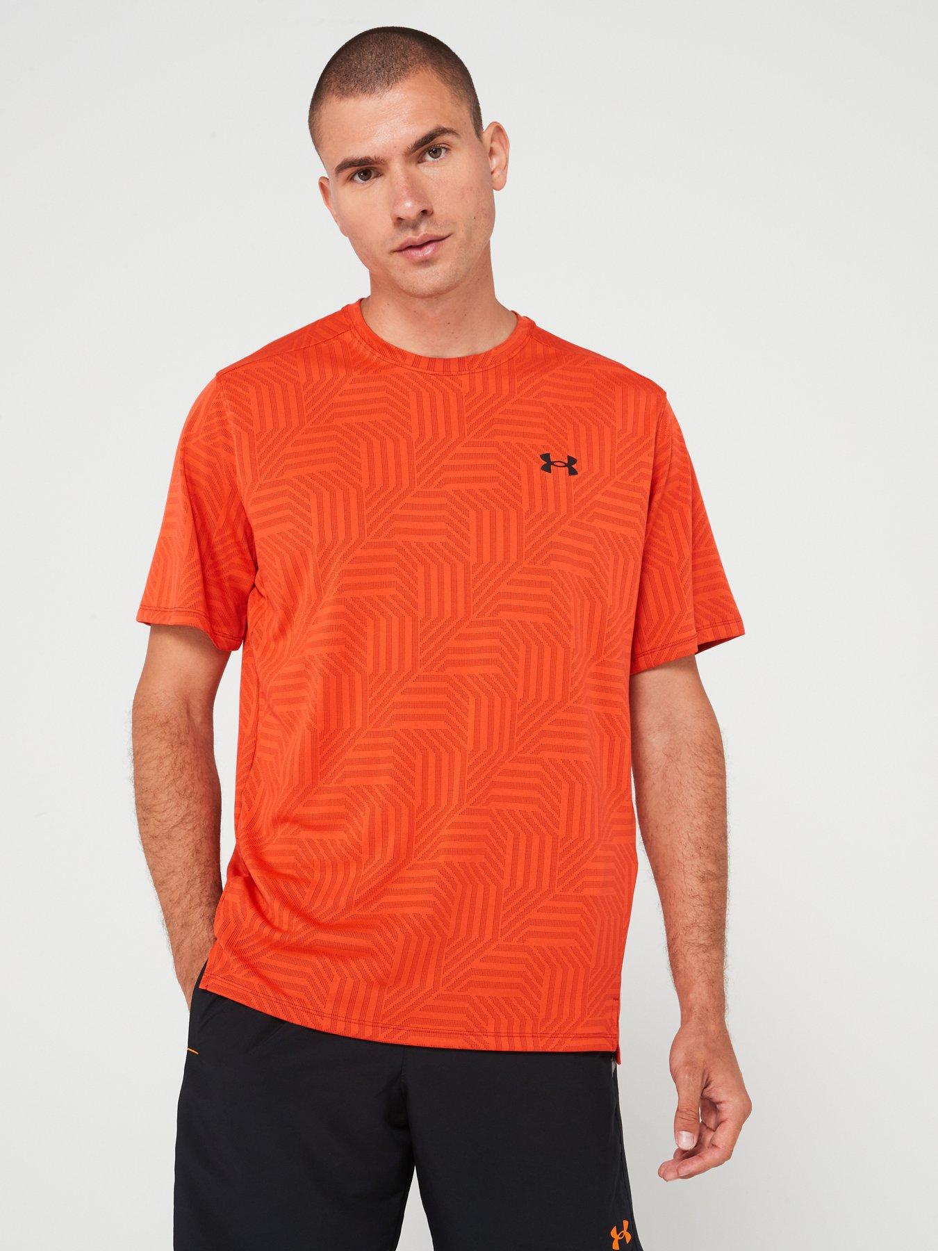 under-armour-mens-training-tech-vent-geotessa-t-shirt-brown