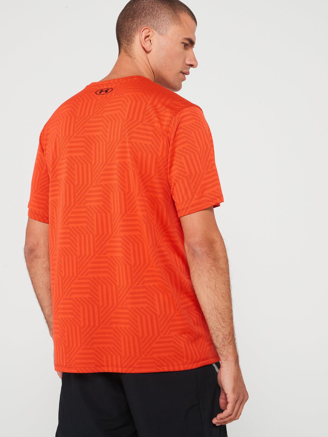 under-armour-mens-training-tech-vent-geotessa-t-shirt-orangebrownstillFront