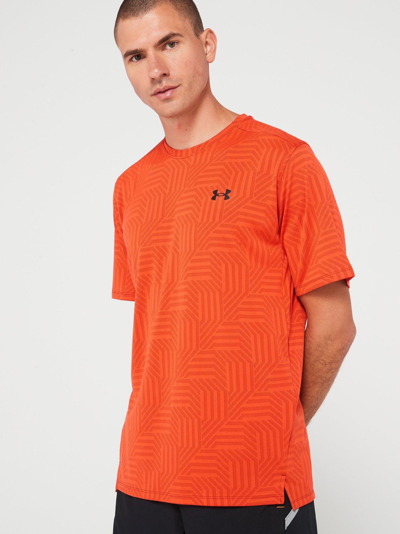 under-armour-mens-training-tech-vent-geotessa-t-shirt-orangebrownoutfit