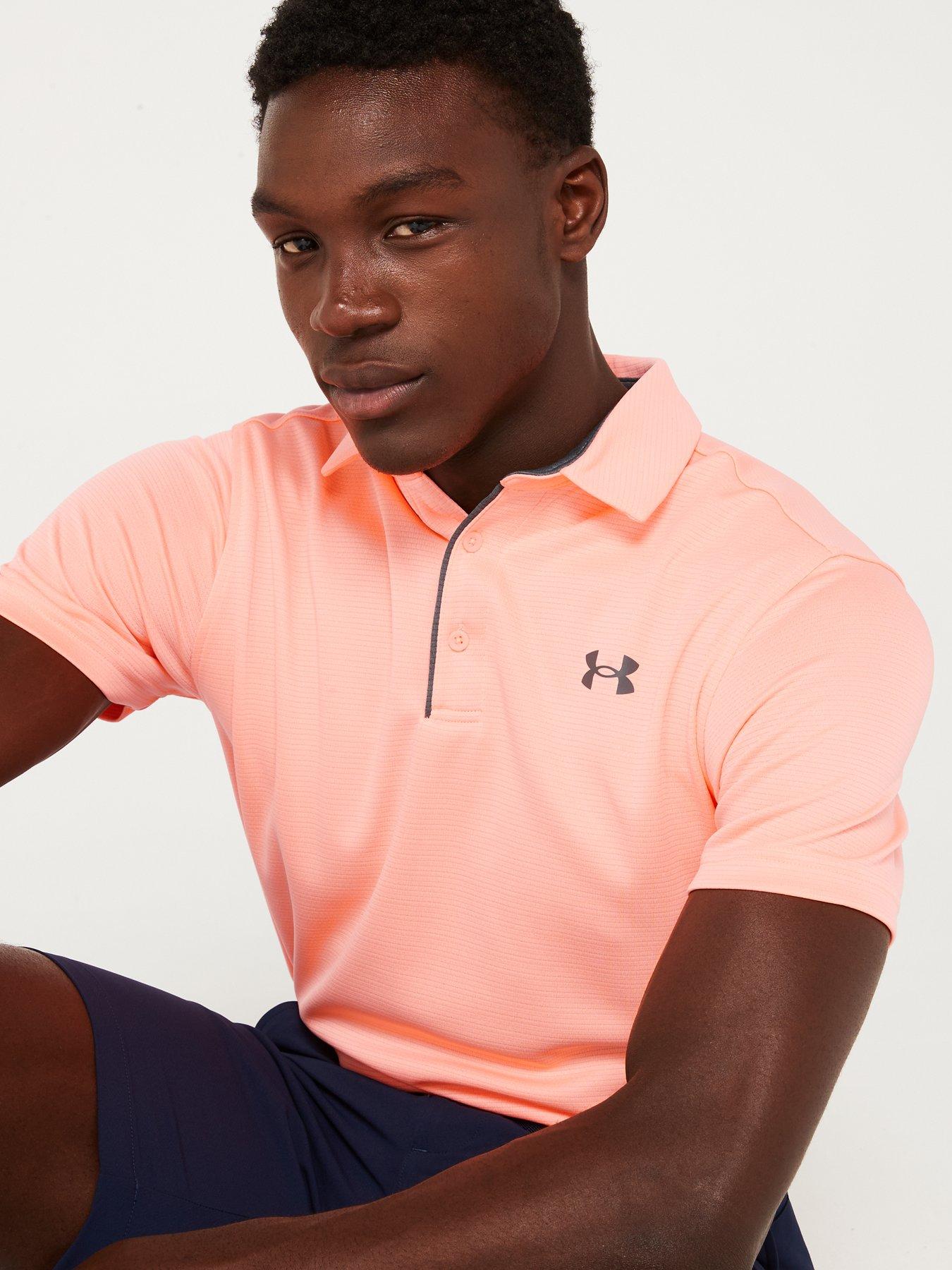 under-armour-mens-golf-tech-polo-orangeoutfit