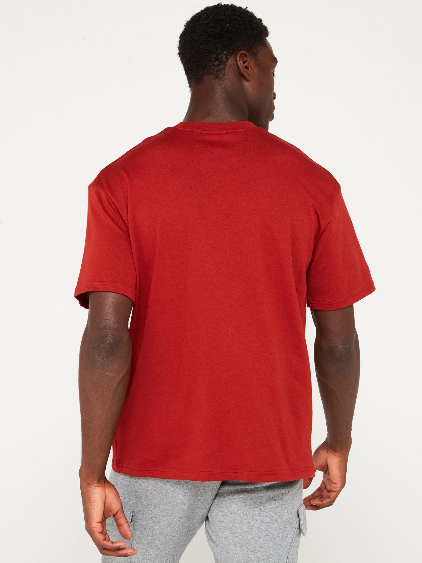 under-armour-mens-training-oversized-box-logo-t-shirt-brownstillFront