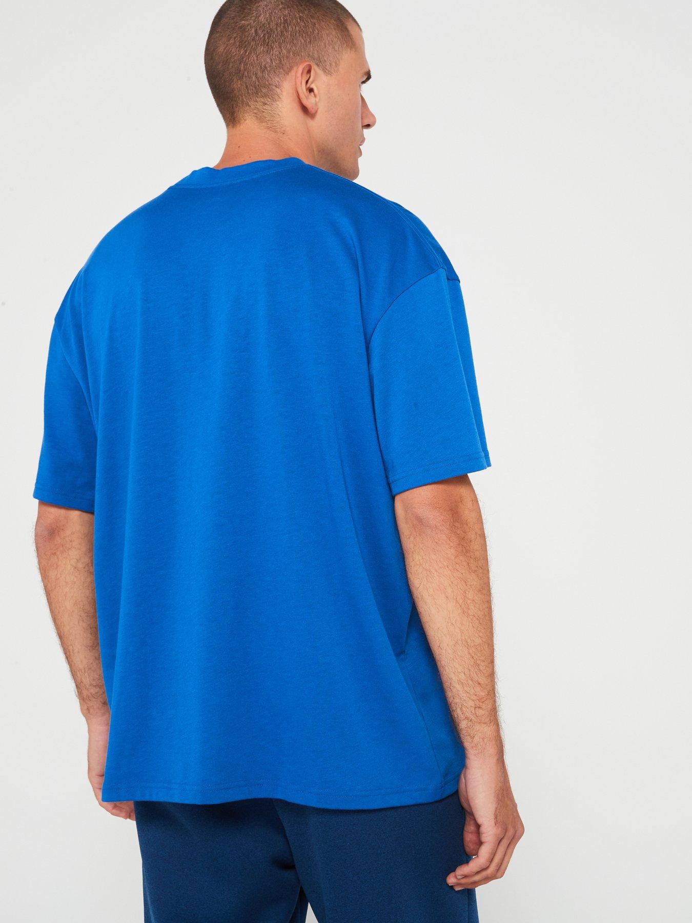 under-armour-mens-training-oversized-box-logo-t-shirt-bluestillFront