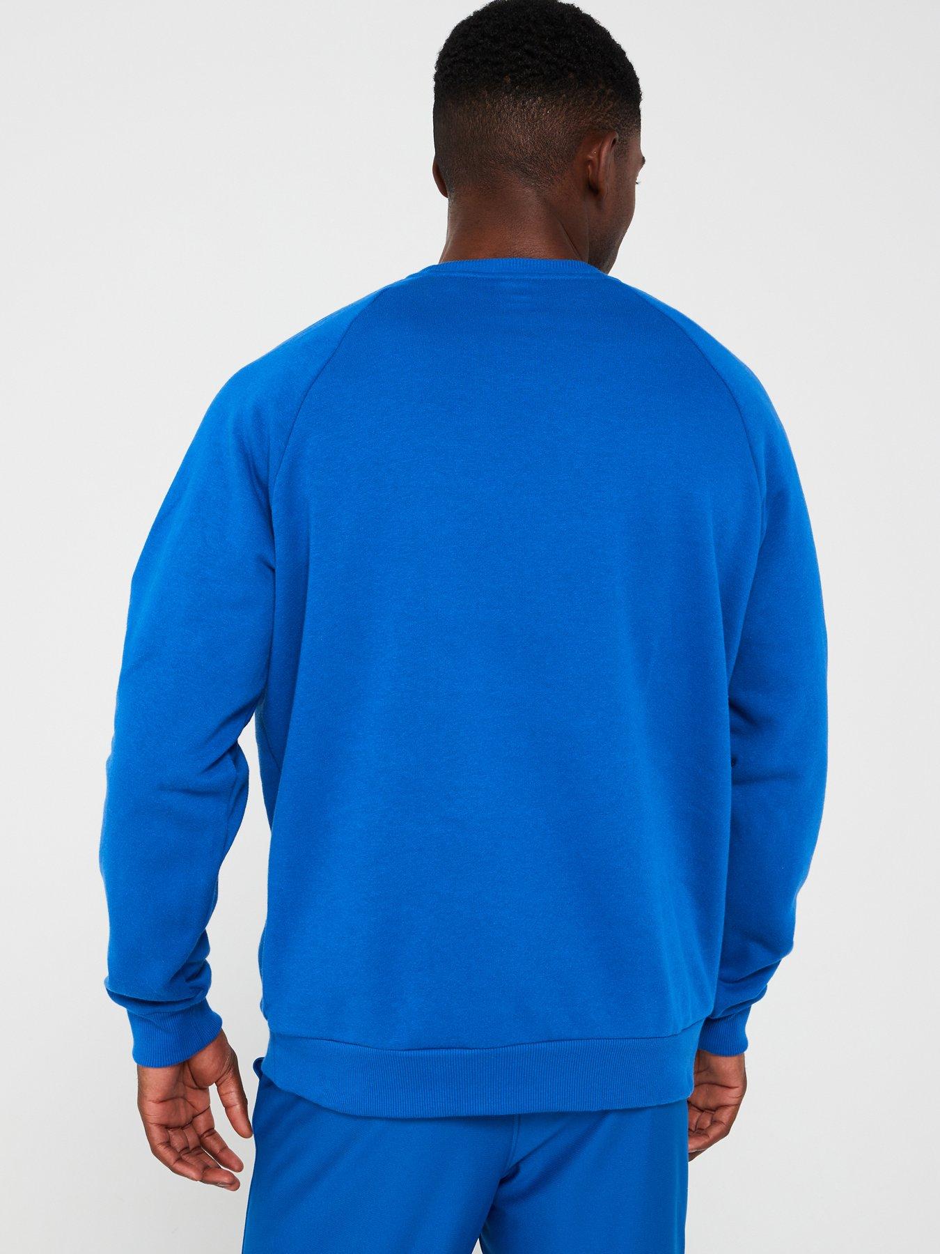 under-armour-mens-training-rival-fleece-crew-sweat-bluestillFront