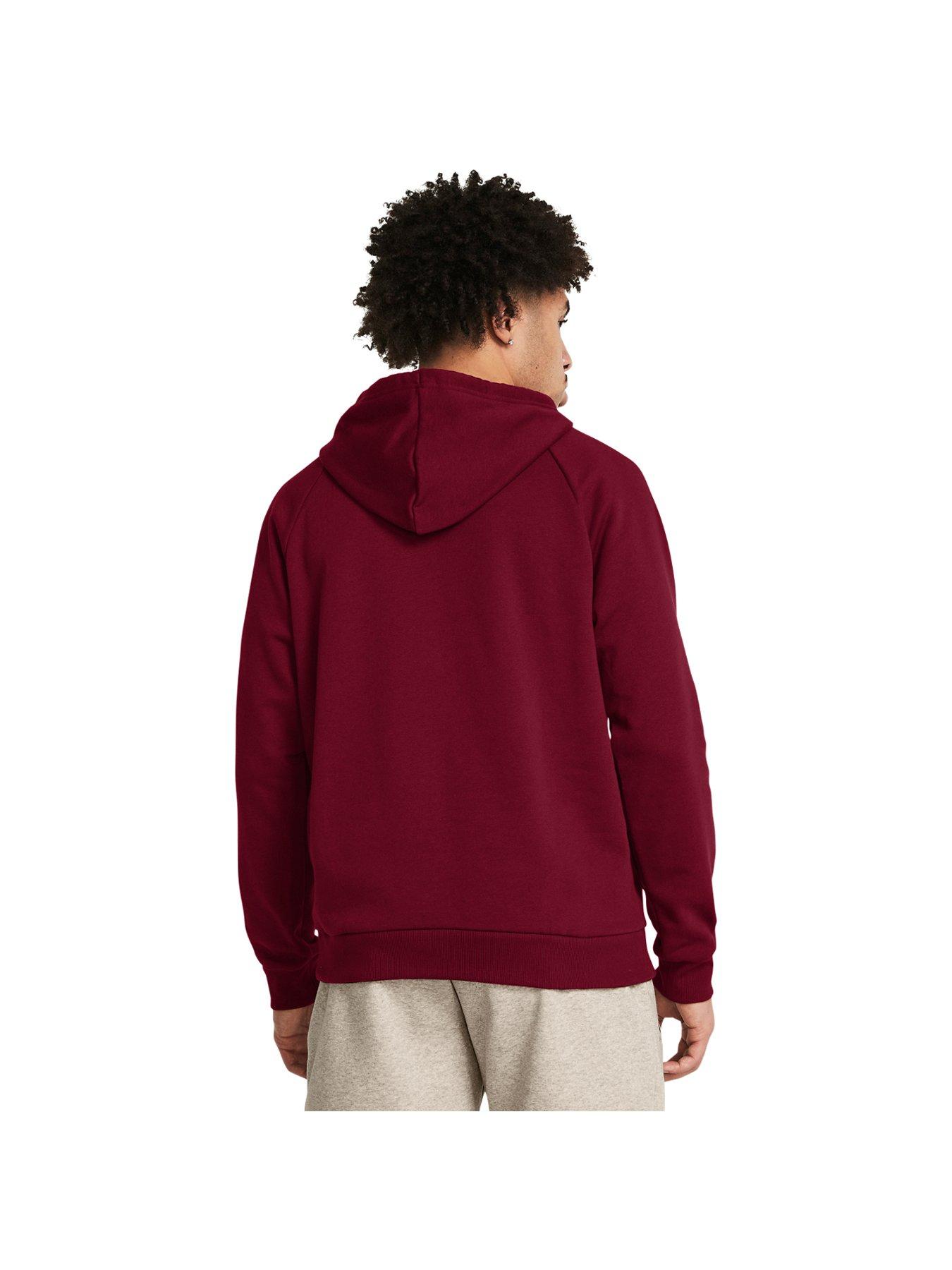 under-armour-mens-training-rival-fleece-hoodie-burgundystillFront