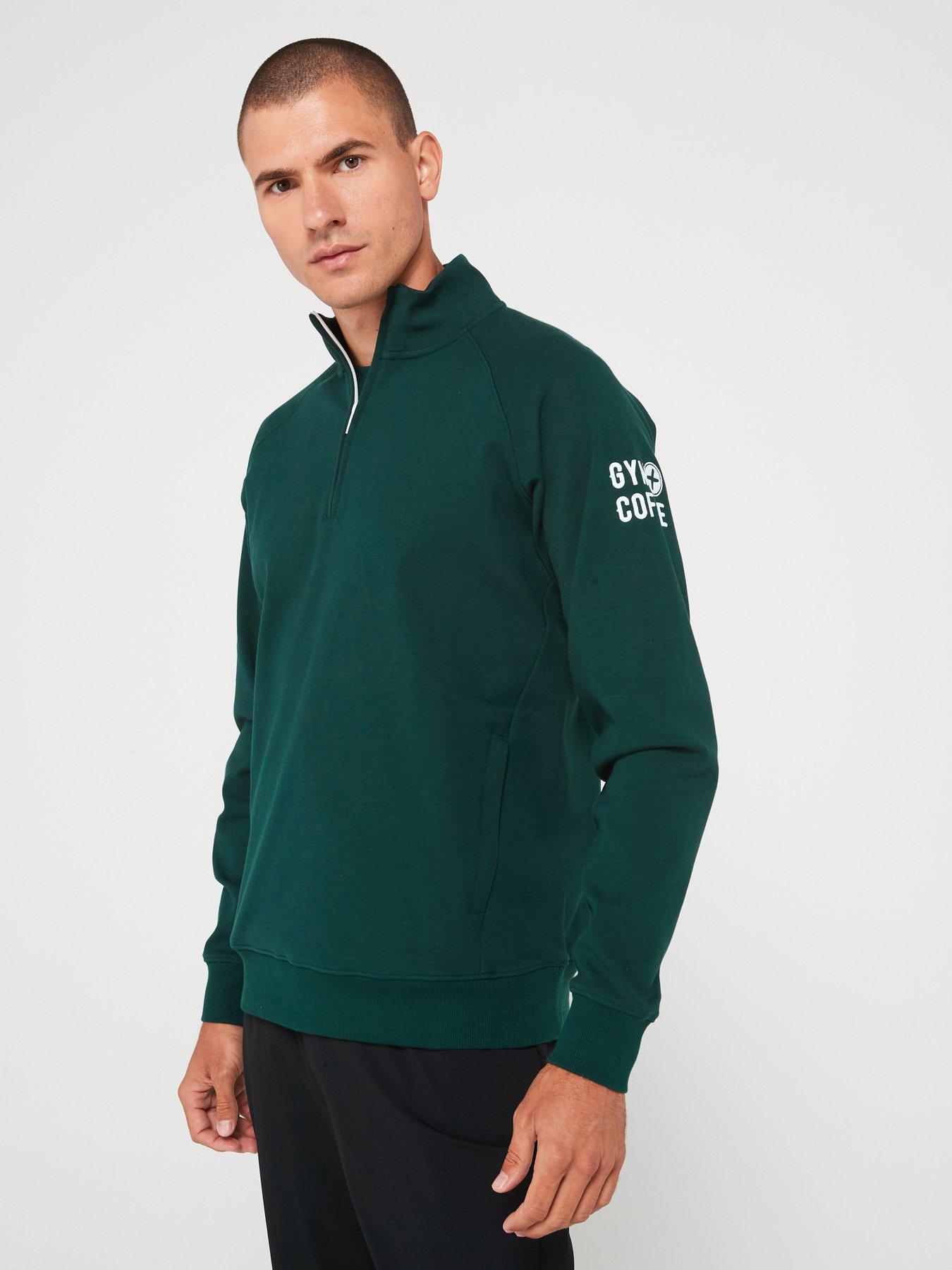 gym-coffee-mens-training-chill-half-zip-green