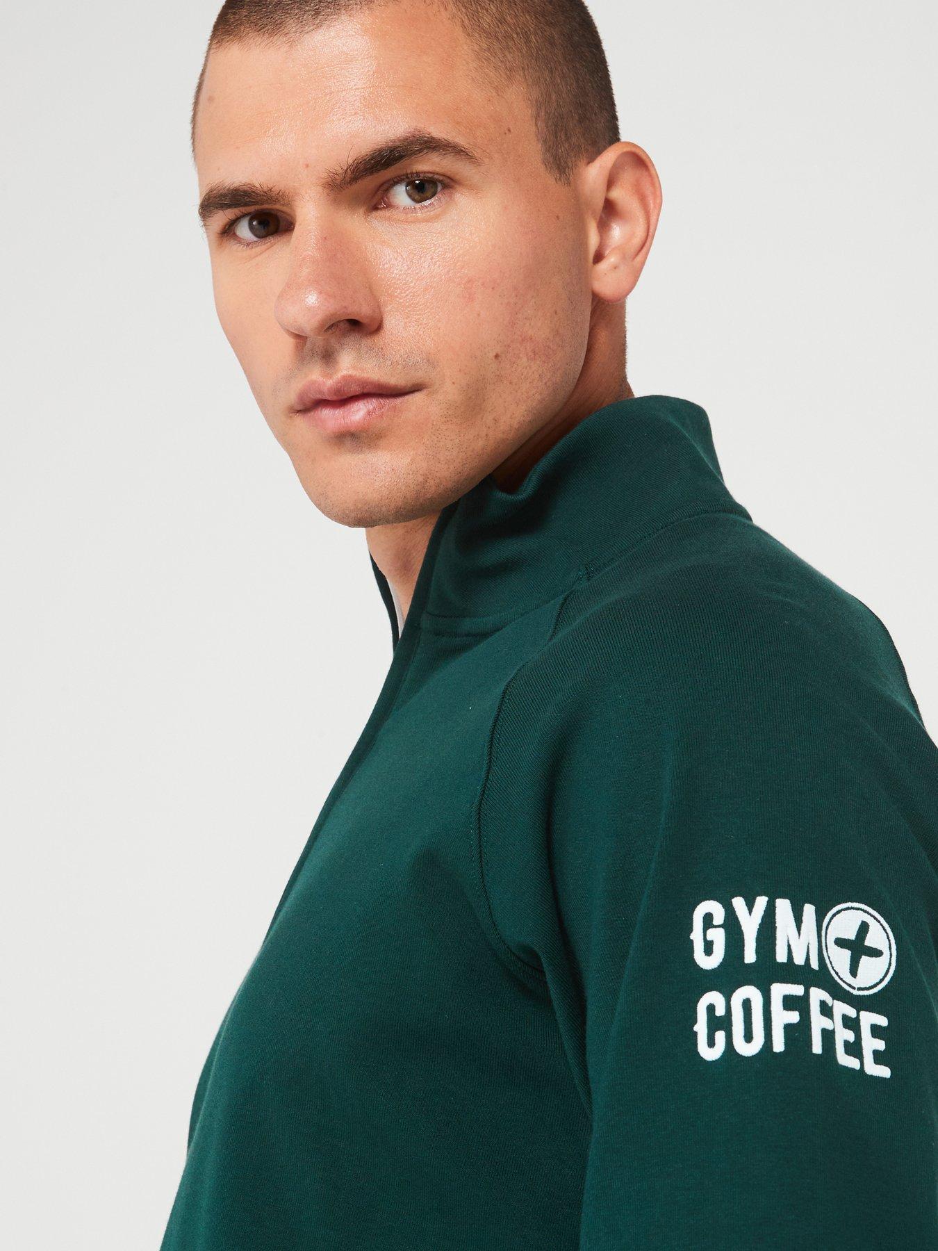 gym-coffee-mens-training-chill-half-zip-greenoutfit