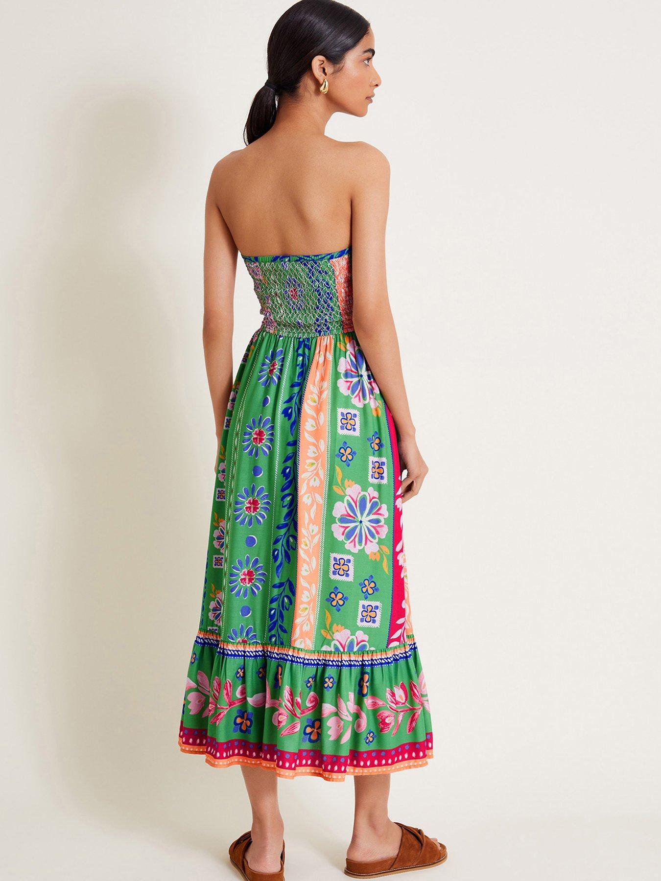 monsoon-poppie-bandeau-dress-greenstillFront