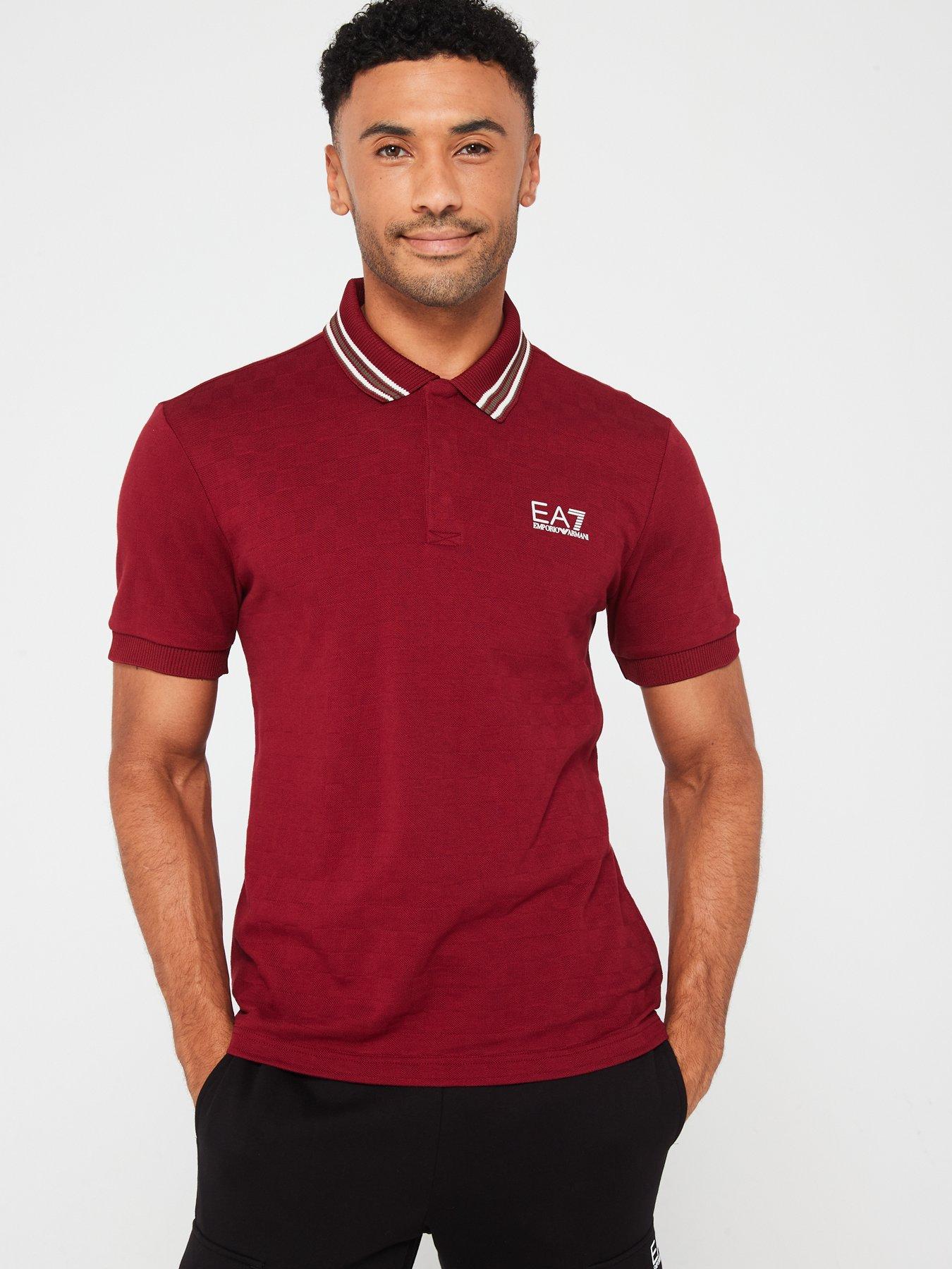 ea7-emporio-armani-ea7-emporio-armani-collar-trim-jacquard-polo-shirt-red