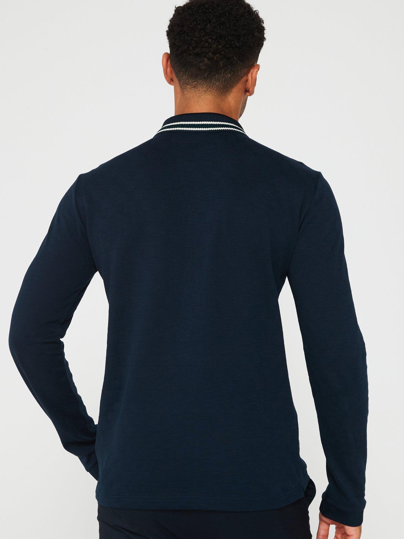 ea7-emporio-armani-collar-trim-jacquard-long-sleeve-polo-shirt-dark-bluestillFront