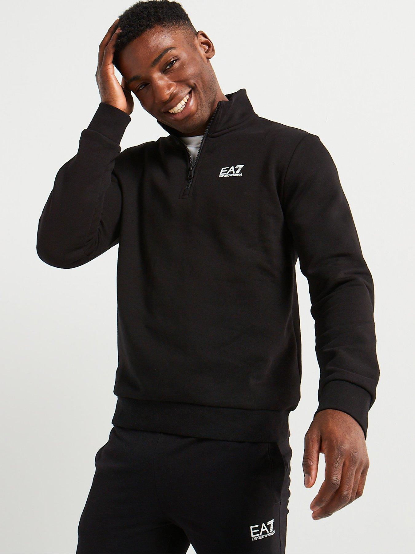 EA7 Emporio Armani Core Id 1/4 Zip Sweat - Black | Very Ireland