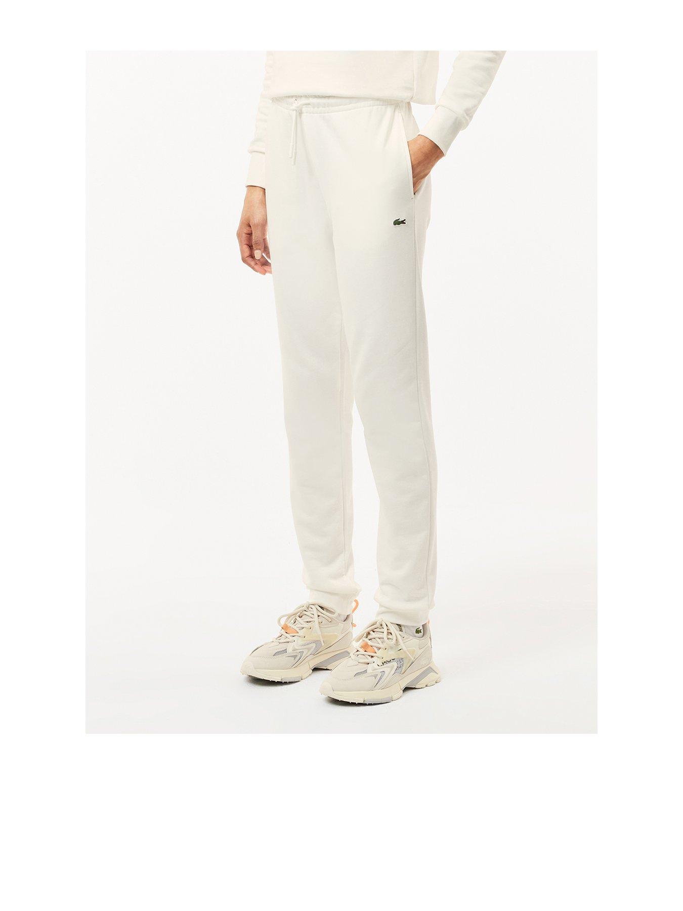 lacoste-unbrushed-fleece-track-pants-off-white