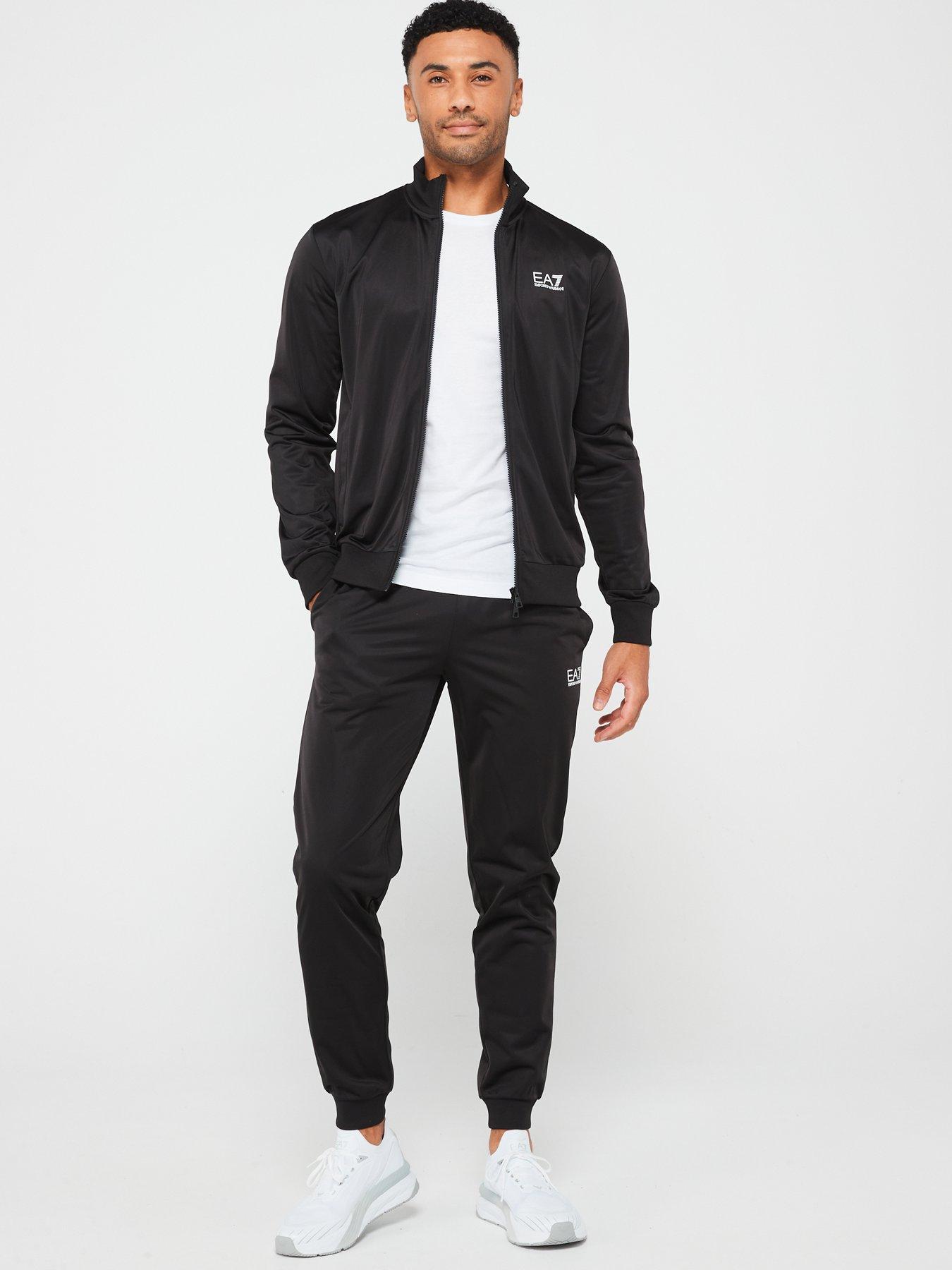 undefined Ea7 Emporio Armani Core Id Poly Zip Tracksuit - Black