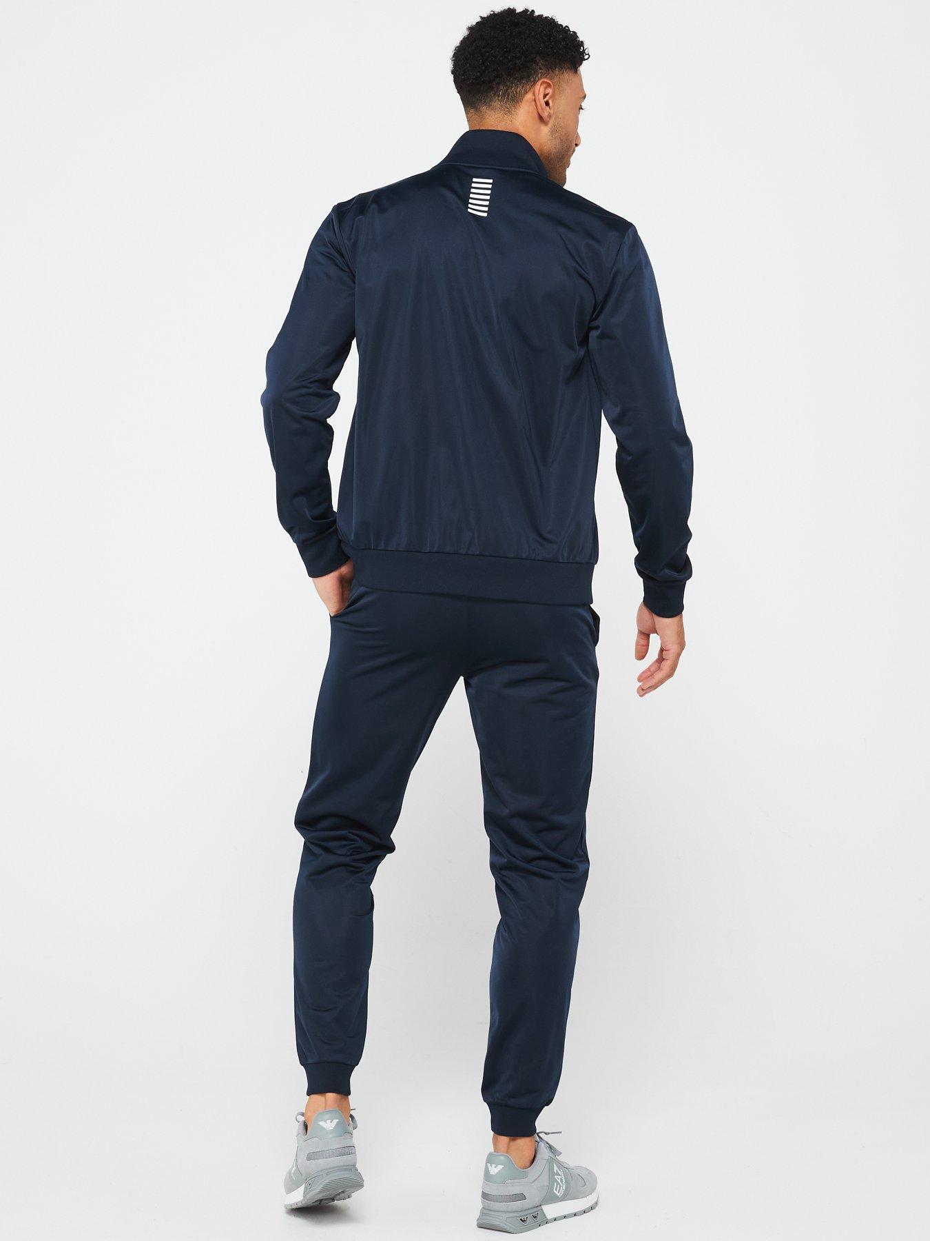 Image 2 of 4 of EA7 Emporio Armani Ea7 Emporio Armani Core Id Poly Zip Tracksuit - Dark Blue