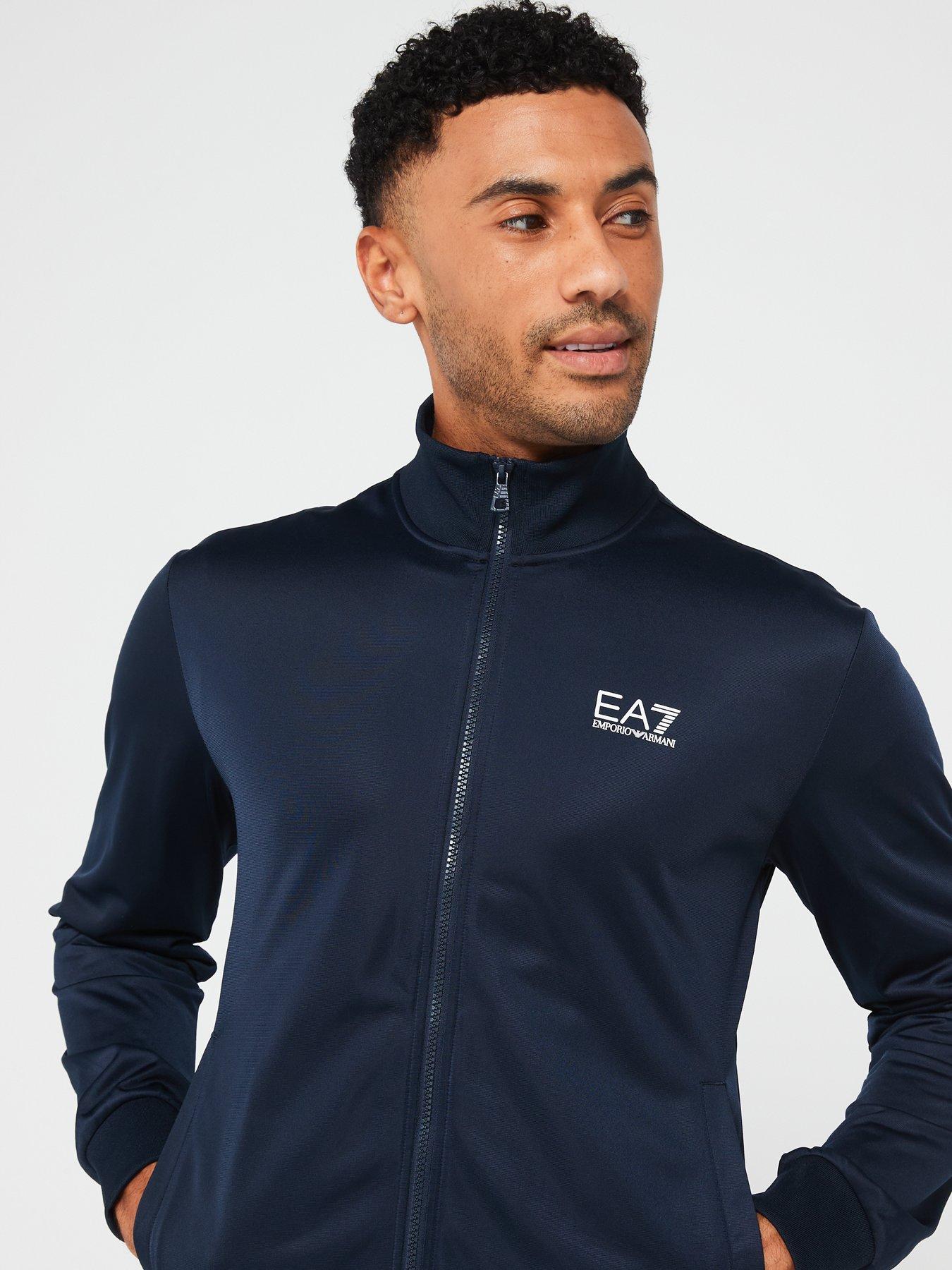 Image 4 of 4 of EA7 Emporio Armani Ea7 Emporio Armani Core Id Poly Zip Tracksuit - Dark Blue