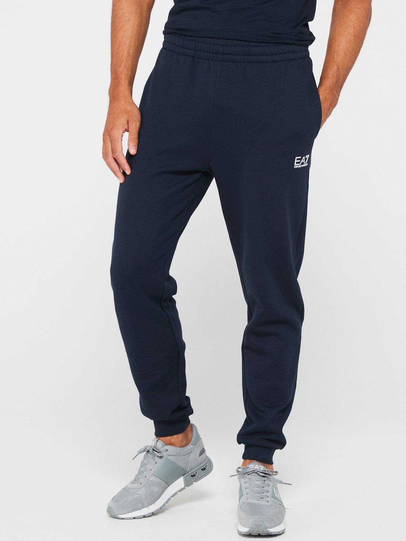 Image of EA7 Emporio Armani Ea7 Emporio Armani Core Id Cuff Joggers - Dark Blue