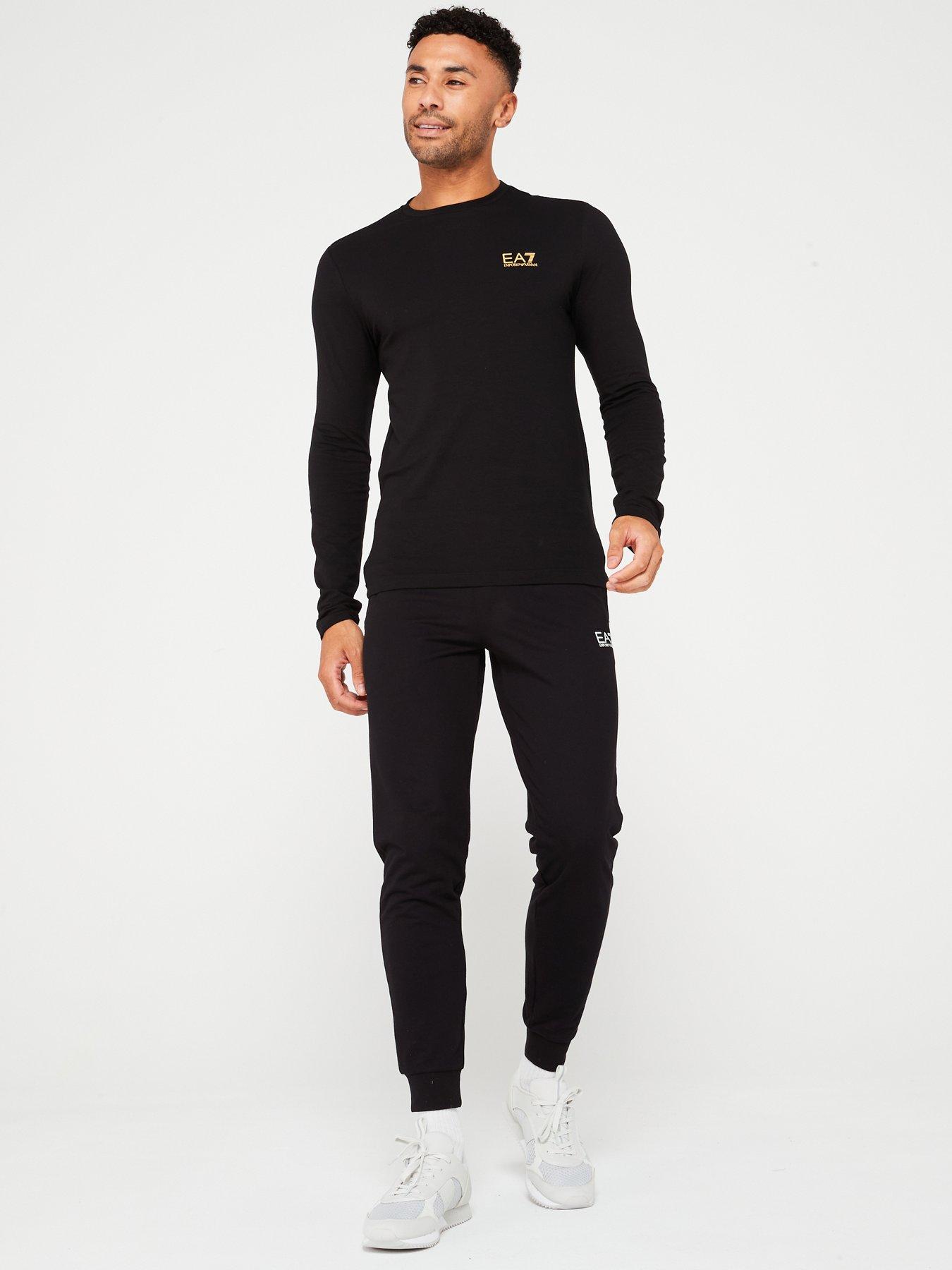 Image 3 of 4 of EA7 Emporio Armani Core ID Logo Long Sleeve T-Shirt - Black