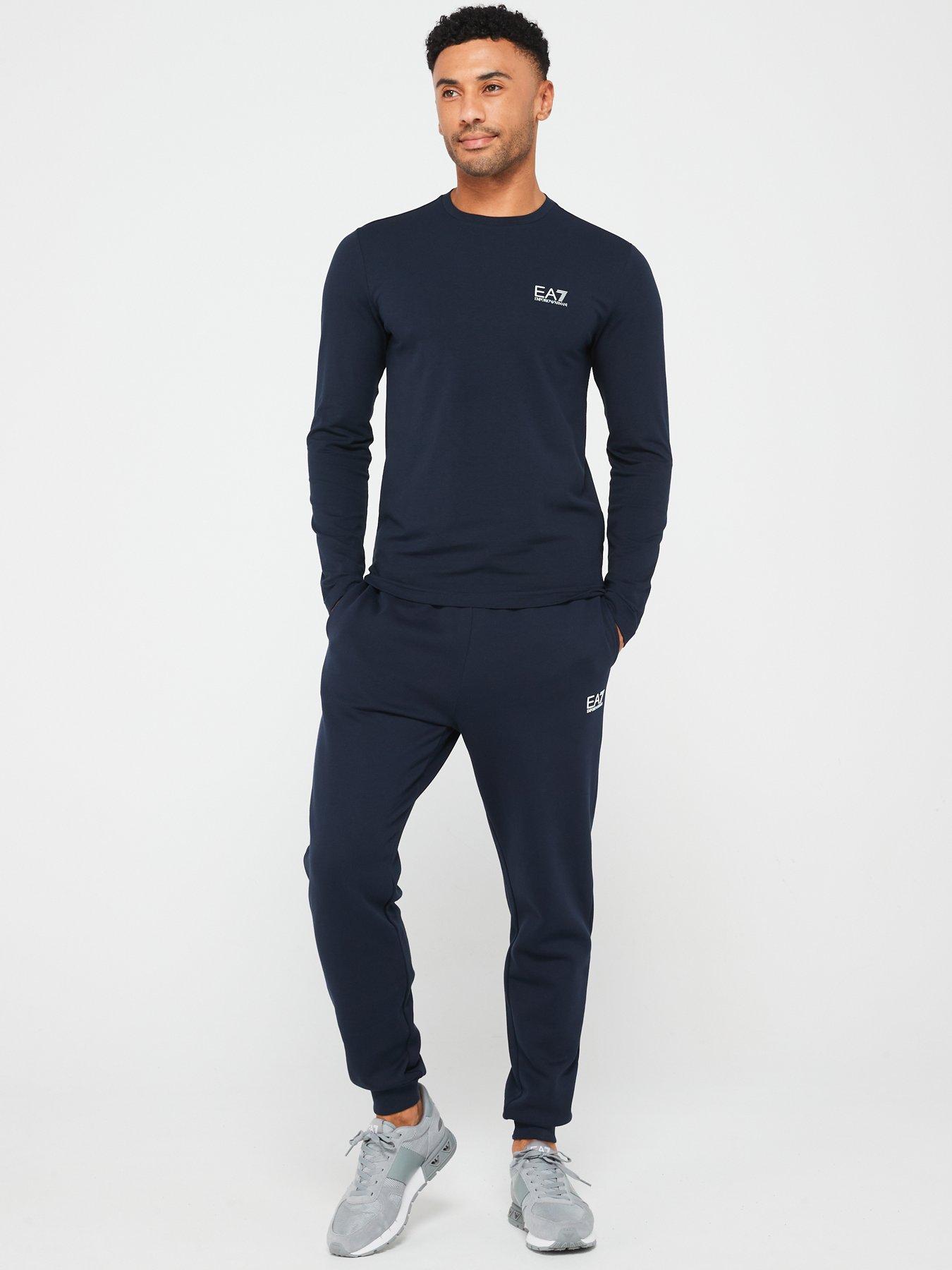 Image 5 of 6 of EA7 Emporio Armani Core ID Logo Long Sleeve T-Shirt - Dark Blue