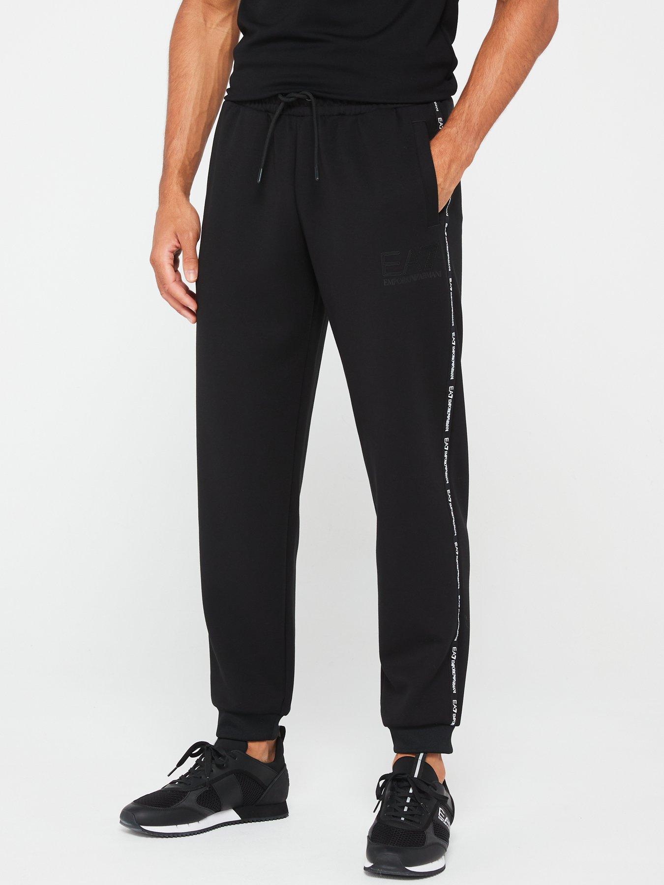 ea7-emporio-armani-ea7-emporio-armani-mini-tape-logo-cuff-joggers-black