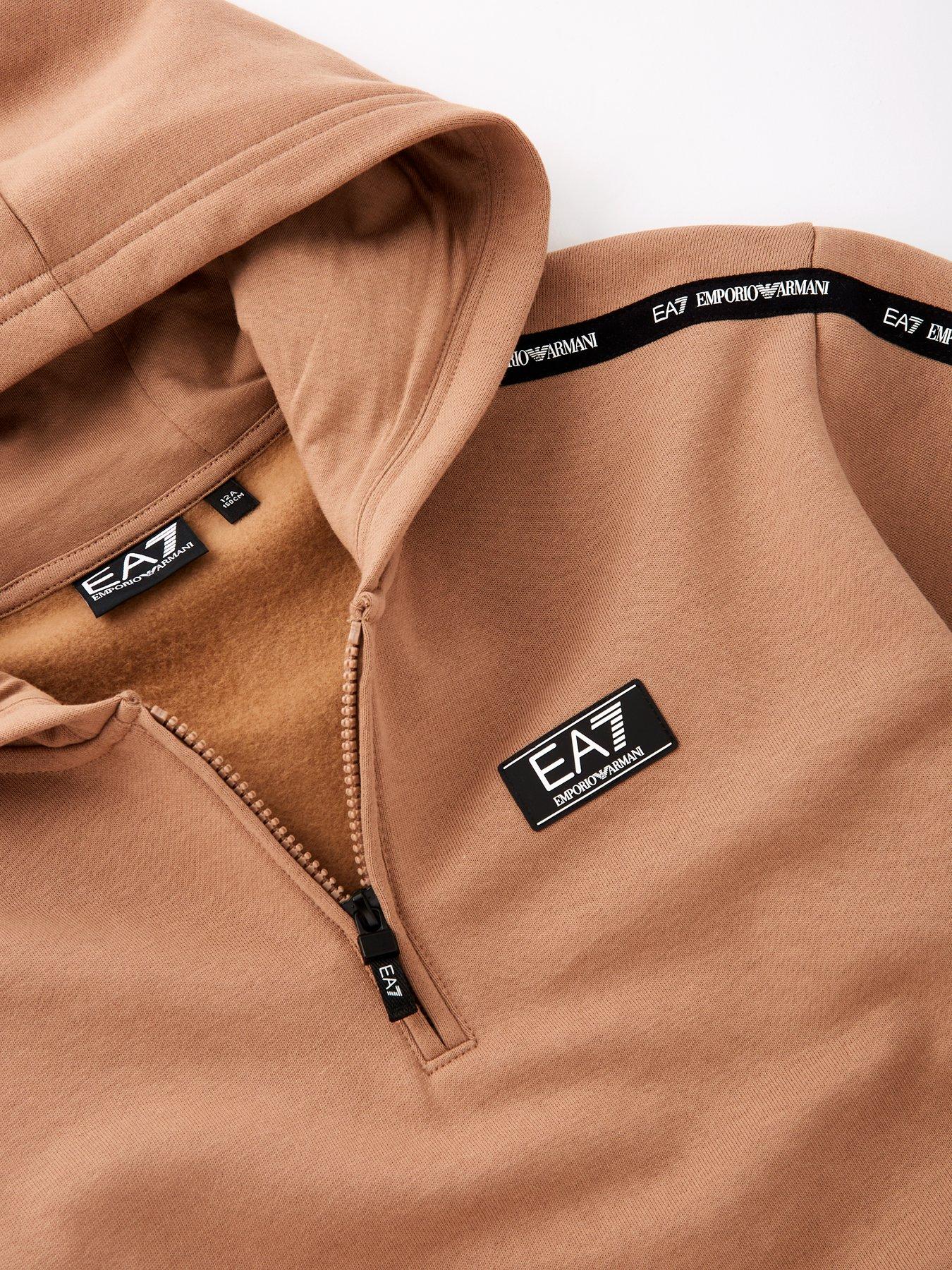 ea7-emporio-armani-boys-tape-logo-half-zip-hoodie-dark-beigeoutfit