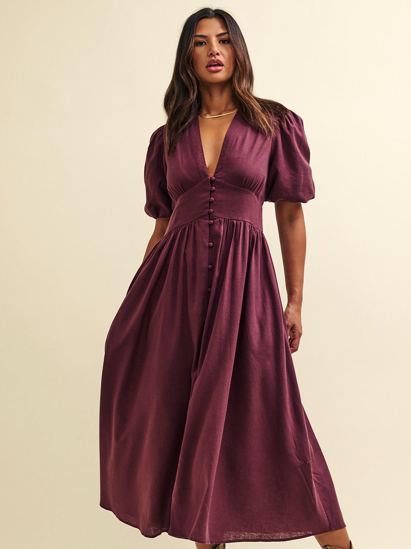 nobodys-child-starlight-midi-dress-purple