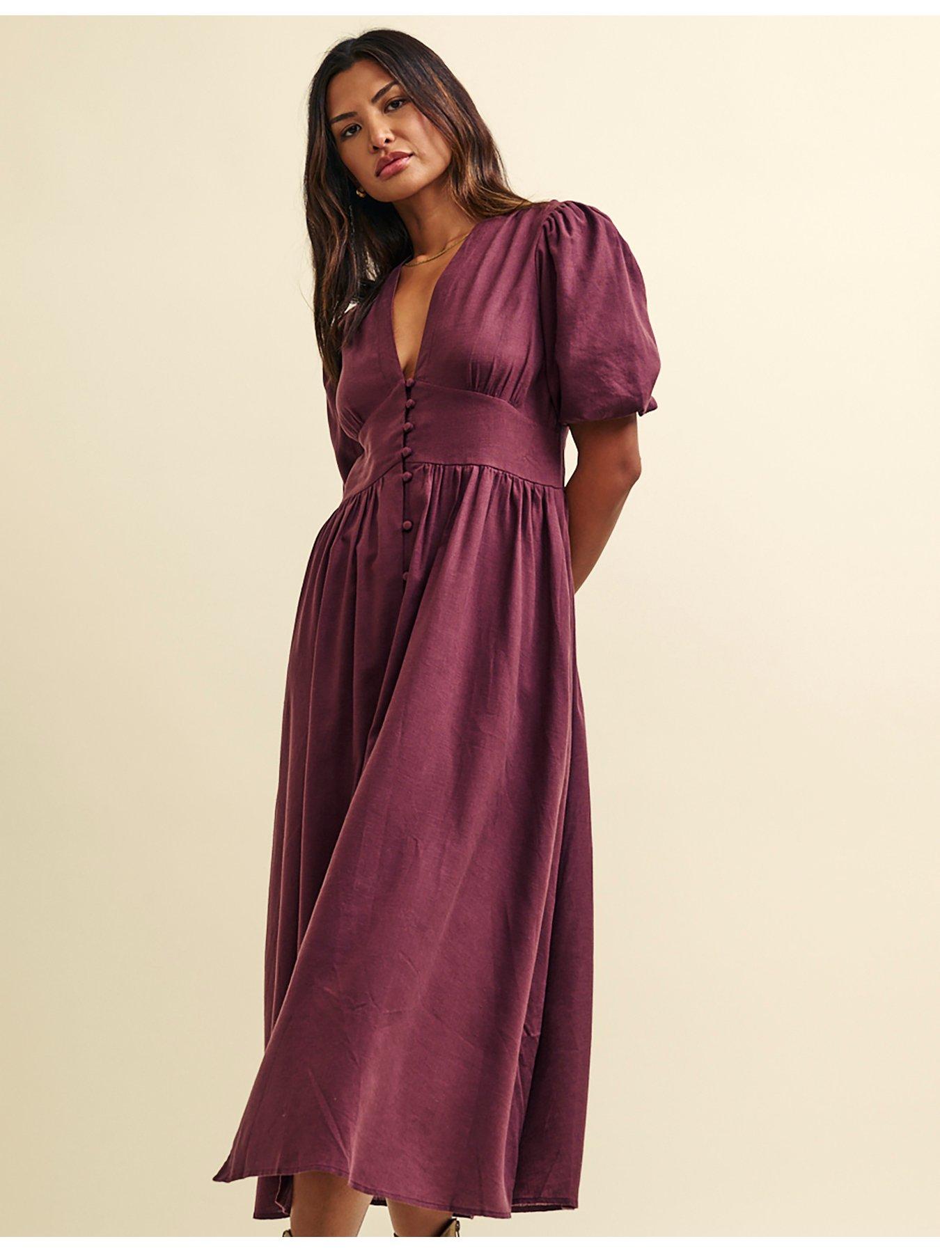 nobodys-child-starlight-midi-dress-purpleoutfit