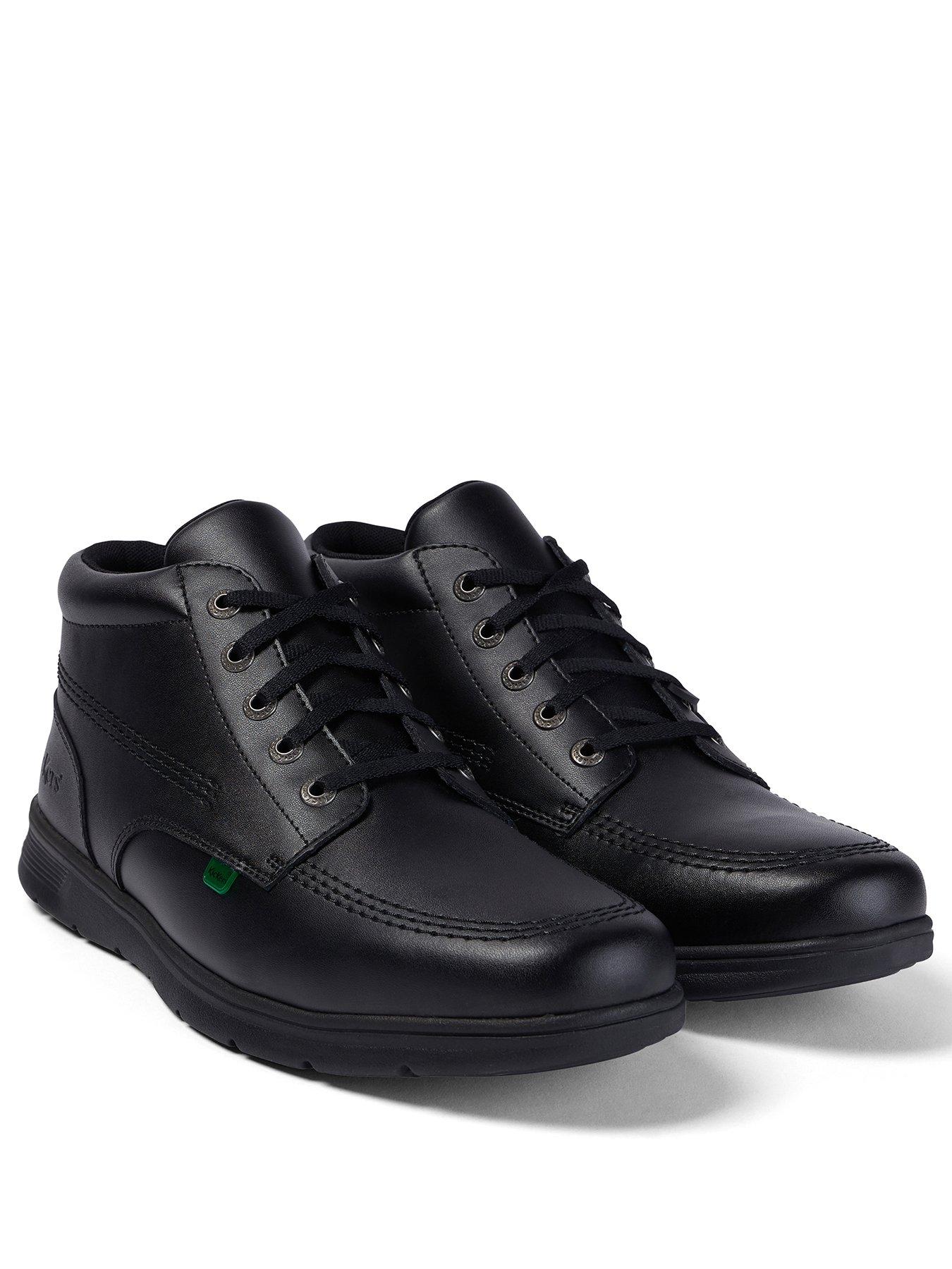 Image 2 of 6 of Kickers Kelland Lace Hi Lace Up Boots - Black