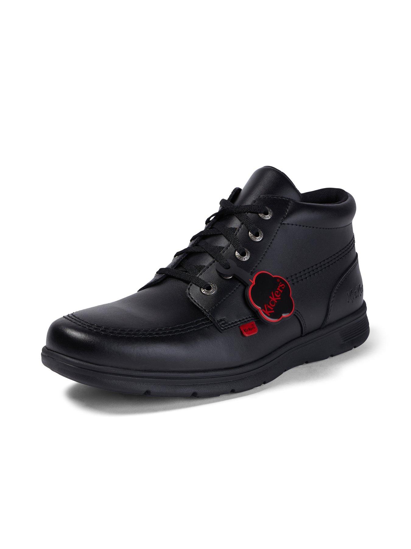 Image 6 of 6 of Kickers Kelland Lace Hi Lace Up Boots - Black
