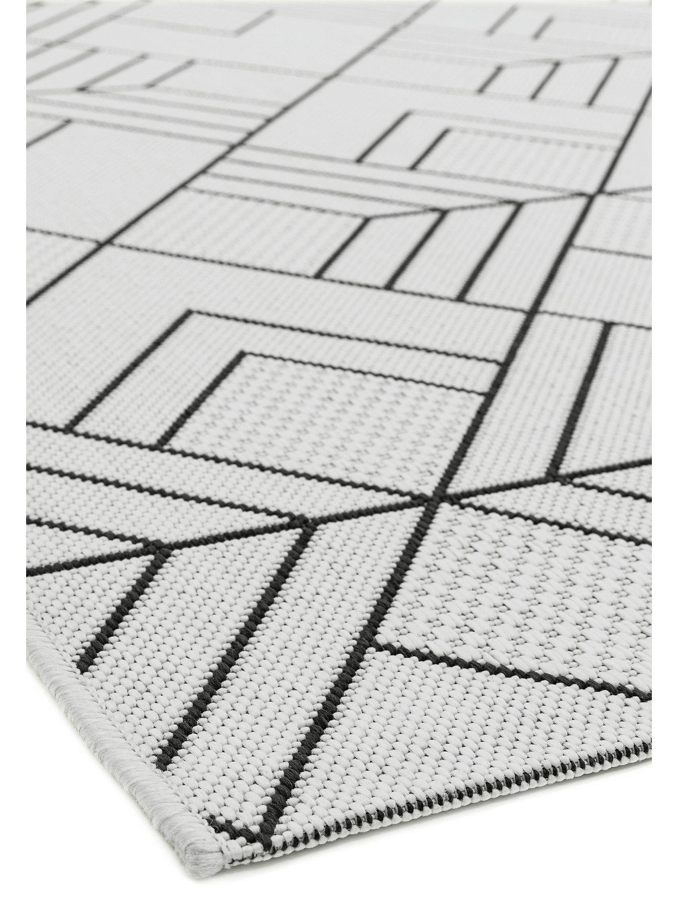 Image 6 of 6 of Asiatic Patio Diamond Deco Ivory Indoor/Outdoor Rug
