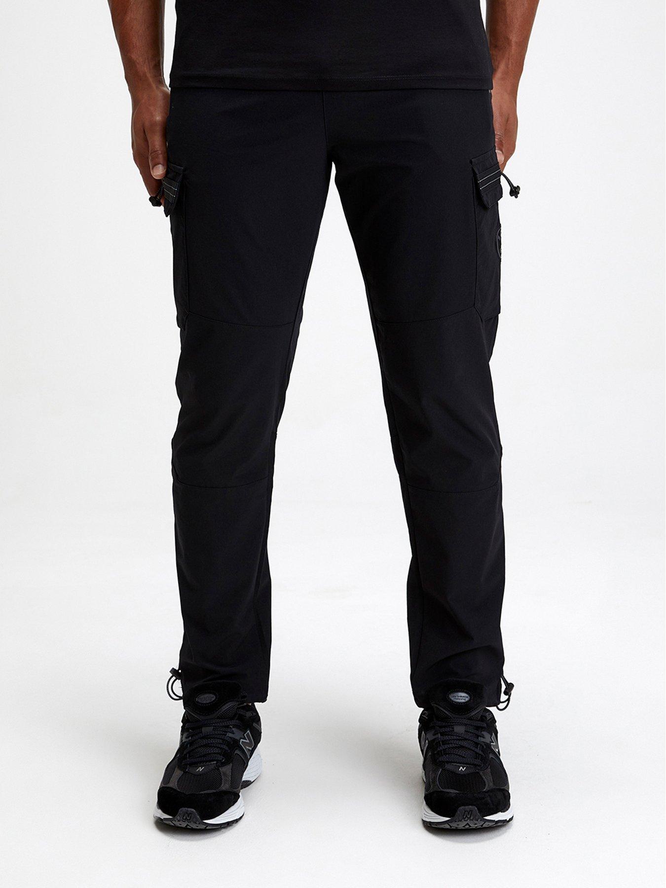 zavetti-canada-daratini-woven-cargo-pants-blackdetail