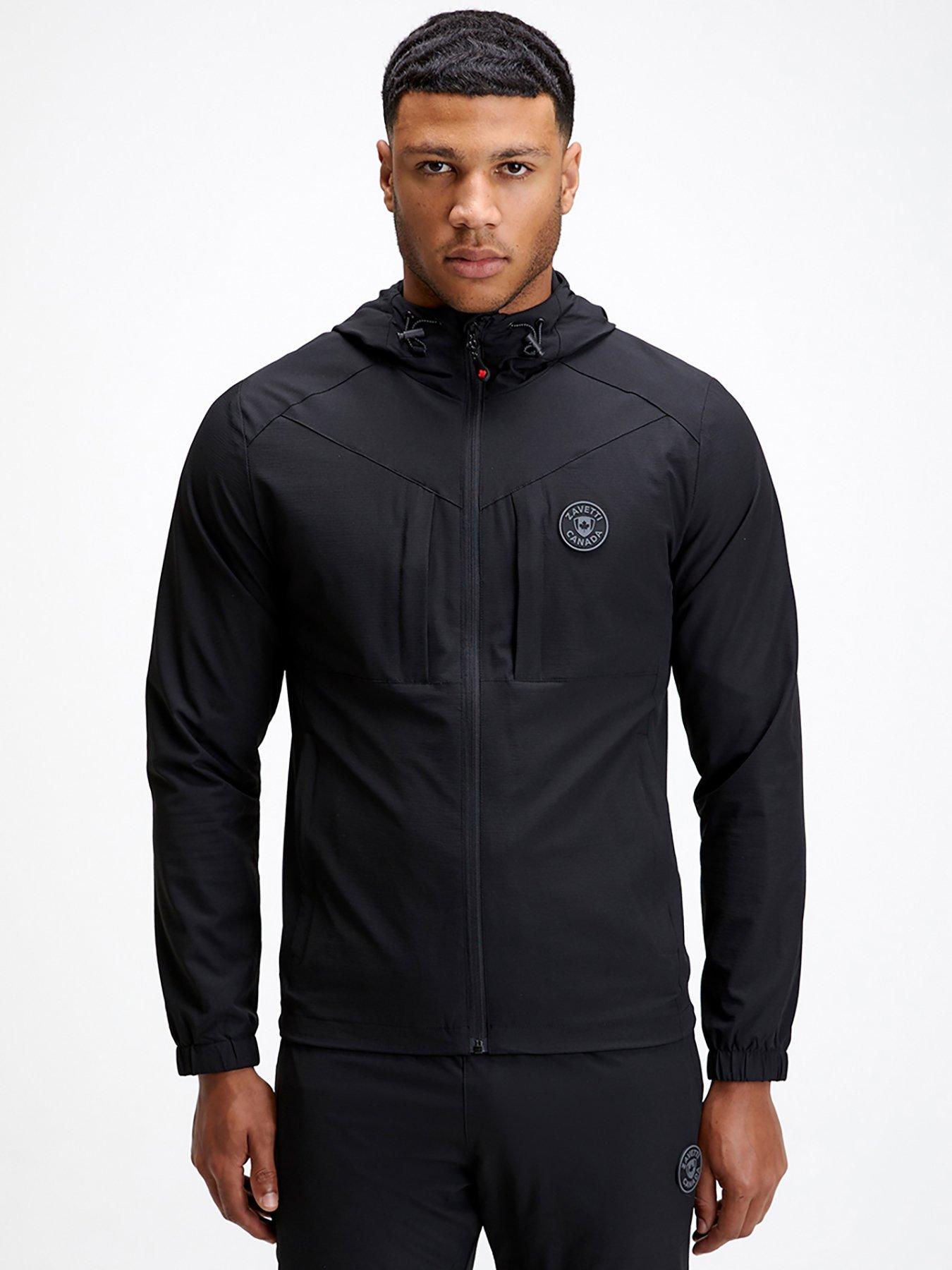 zavetti-canada-zavetti-canada-dentero-woven-zip-hoodie--blackfront