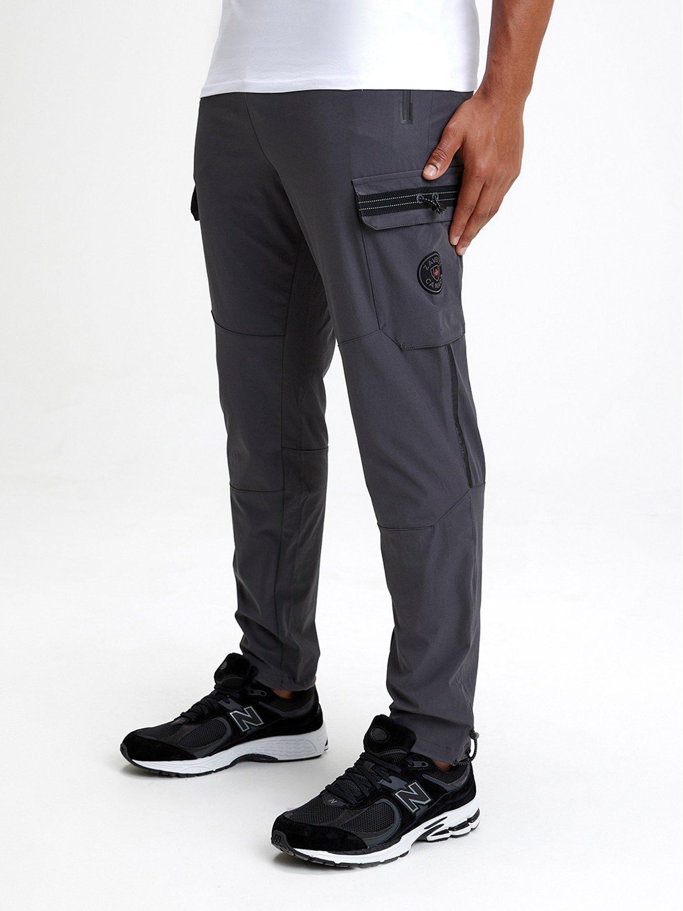 zavetti-canada-daratini-woven-cargo-pants-grey